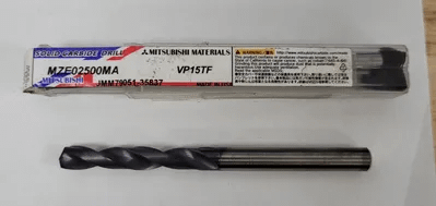 MITSUBISHI MZE02500MA VP15TF SOLID CARBIDE DRILL .2500" (1/4") - MACHINE TOOLING