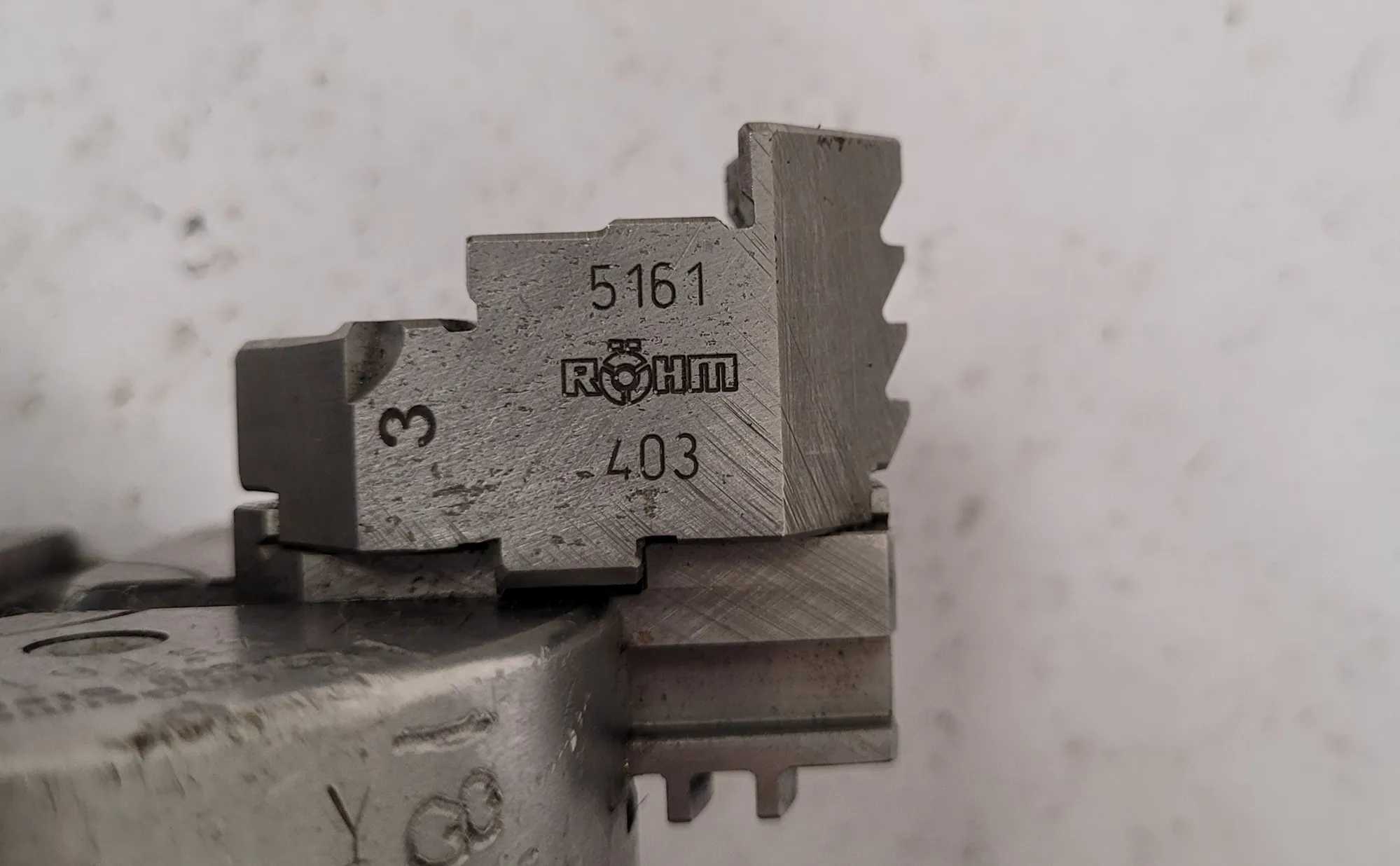 ROHM 4 INCH, 4 JAW LATHE CHUCK 4” DIAMETER - MACHINE TOOLING