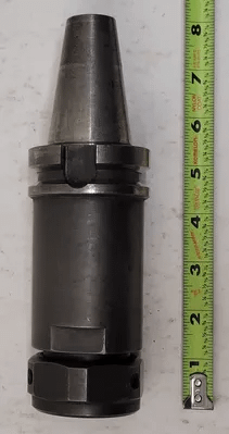 KENNAMETAL CAT40 COLLET CHUCK HOLDER - CAT 40 TAPER TYPE, 8-1/4" OAL - MACHINE TOOLING