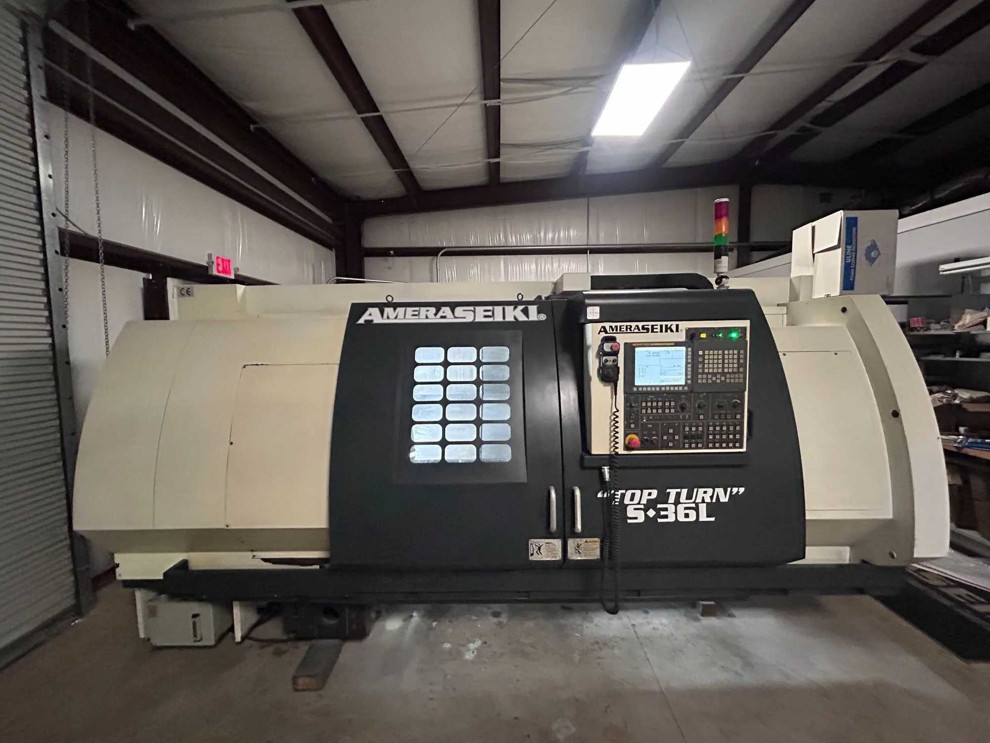 2018 AMERA SEIKI CNC-S36L LATHE, 35 HP, 19.6" DIA, 1200 RPM, 220V 3-PHASE - CNC LATHES