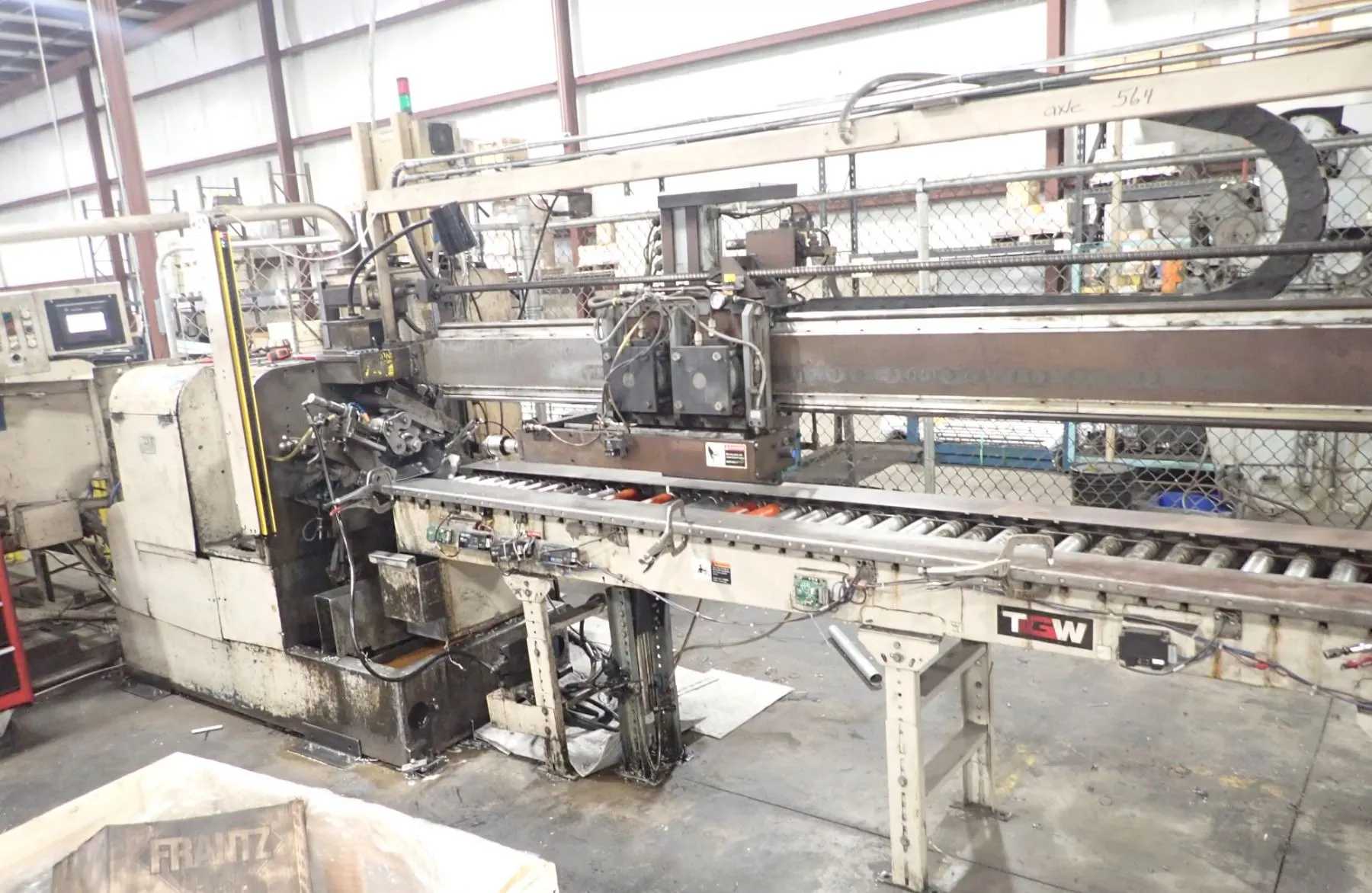 MODERN MACHINE 3K-LH AUTOMATIC CUT-OFF LATHE, 3-1/8" MAX DIA, 3" BAR, 130-2000 RPM, 5 HP 440V - LATHES