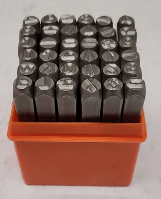 36 PIECE NUMBER & LETTER STAMP SET – SIZE 5/16 - MACHINE TOOLING