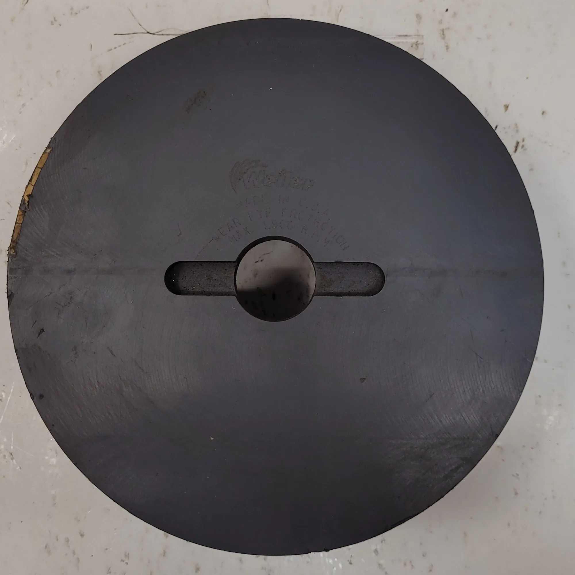 WEILER HIGH DENSITY COMPOSITE DISC BRUSH, 8 IN DIAMETER, 1.5" FILAMENT, 1-1/4" ARBOR, 1800 MAX RPM - MACHINE TOOLING