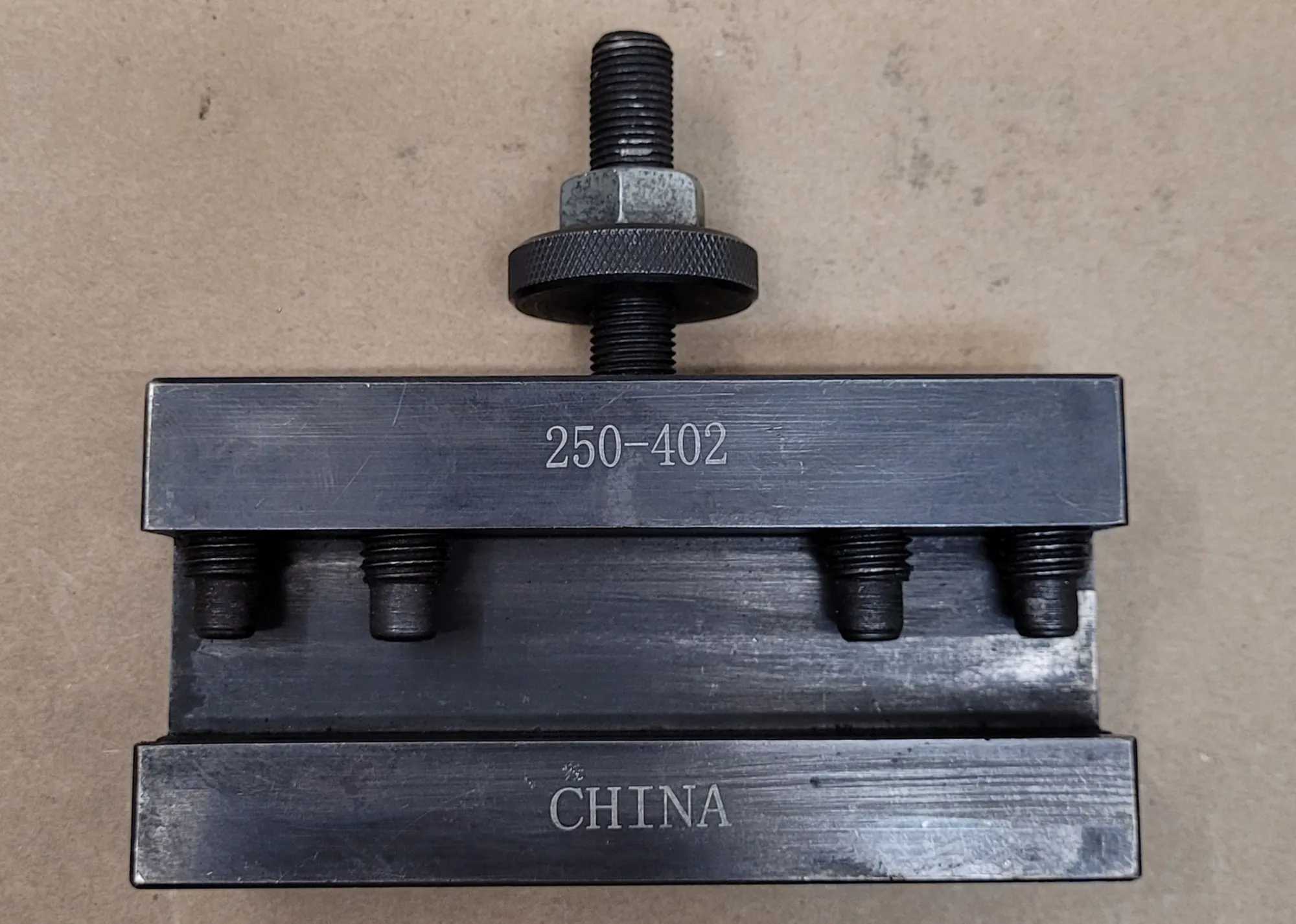 LATHE TOOL POST HOLDER, TURNING & FACING/BORING, VALUE COLLECTION, 250-402, 14-20 INCH SWING - MACHINE TOOLING