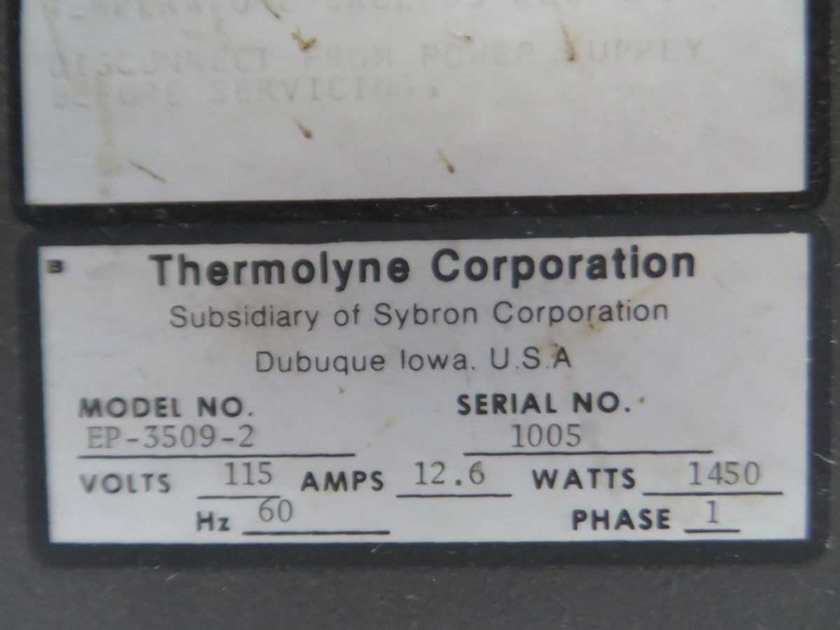 Thermolyne Corporation EP-3509-2 Micro Oven - LAB & SCIENTIFIC