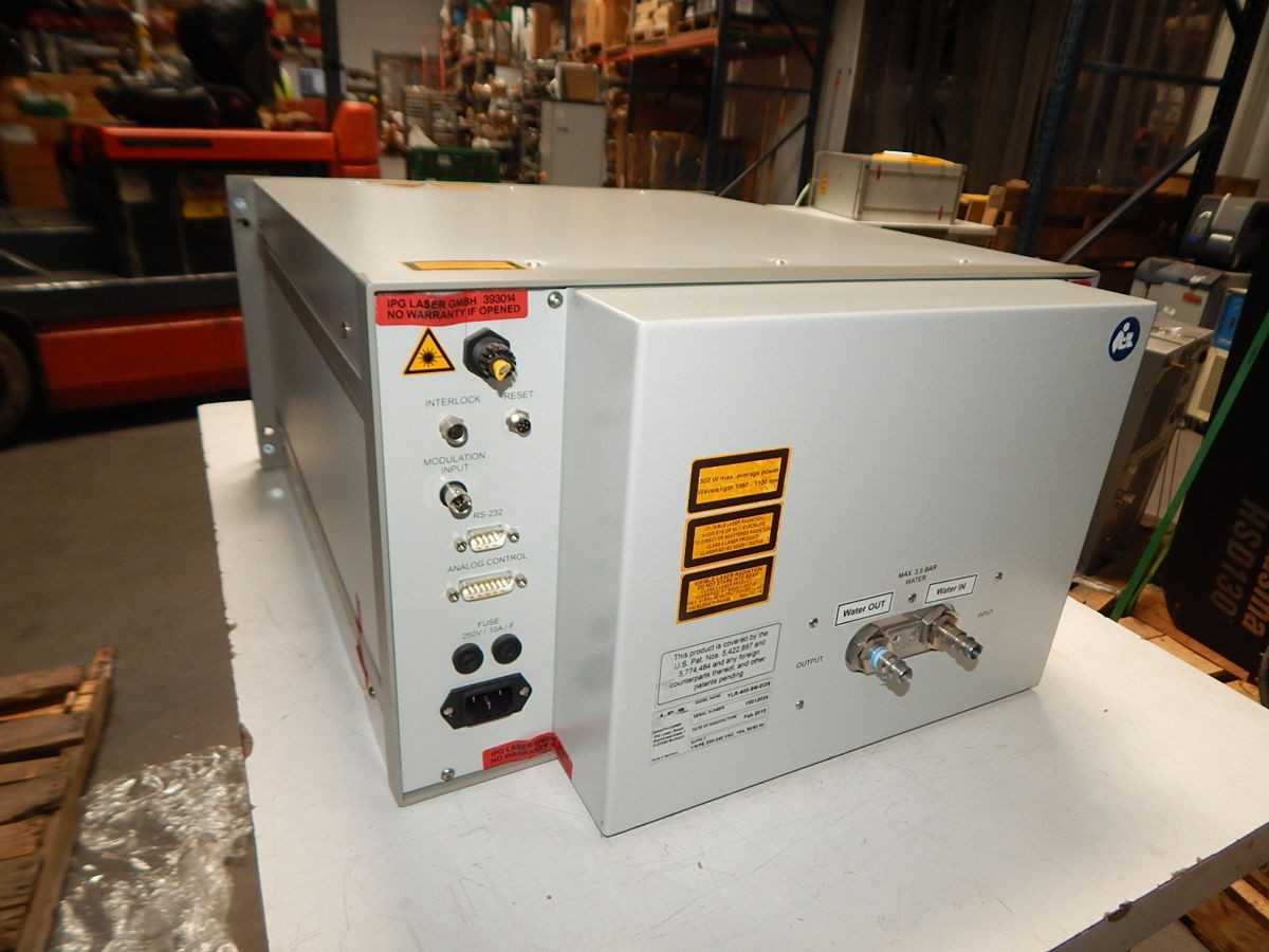 IPG LASER YLR-400-SM-EOS SINGLE - MODE FIBER LASER 400W - LASER CUTTING MACHINES