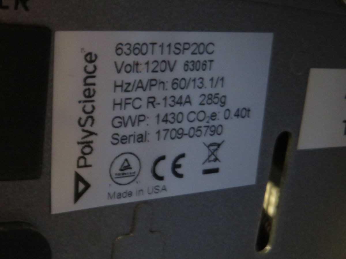 POLY SCIENCE 6360T11SP20C RECIRCULATOR CHILLER - CHILLERS