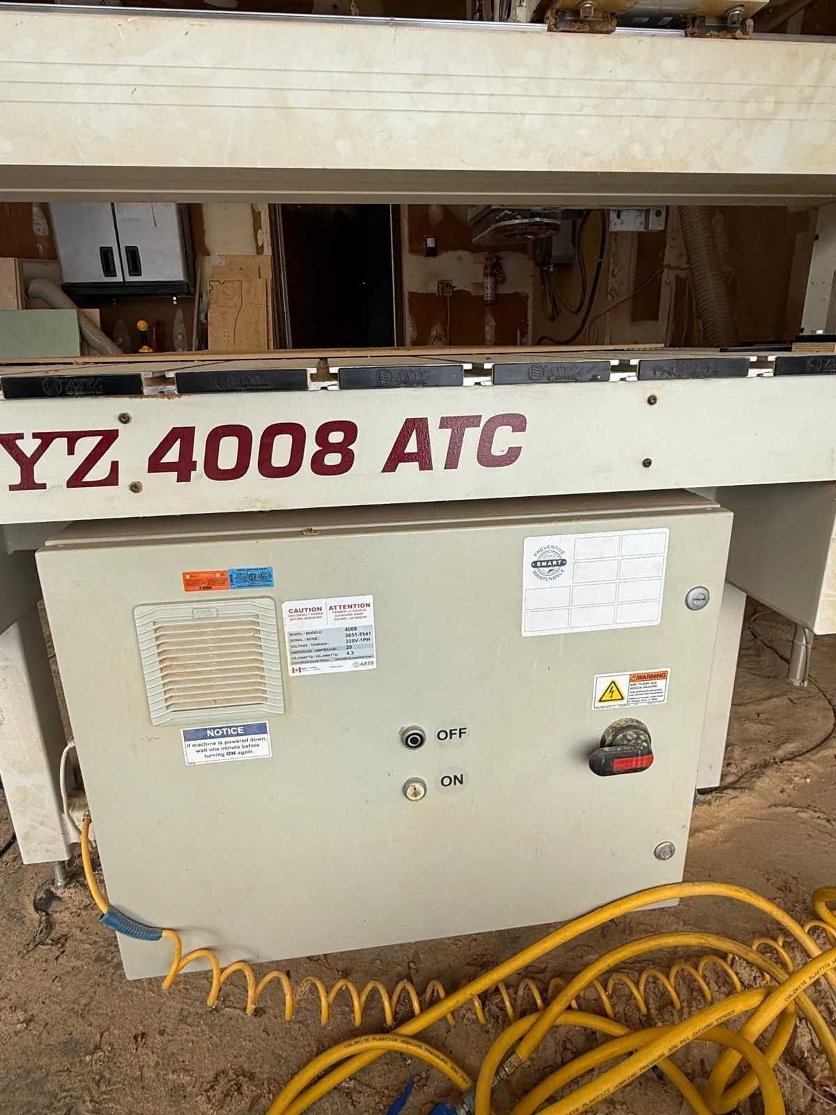 2016 AXYZ 4008 ATC CNC ROUTER 4X8 HSD 10.8HP SPINDLE ISO 30 ATC 220V - CNC ROUTERS