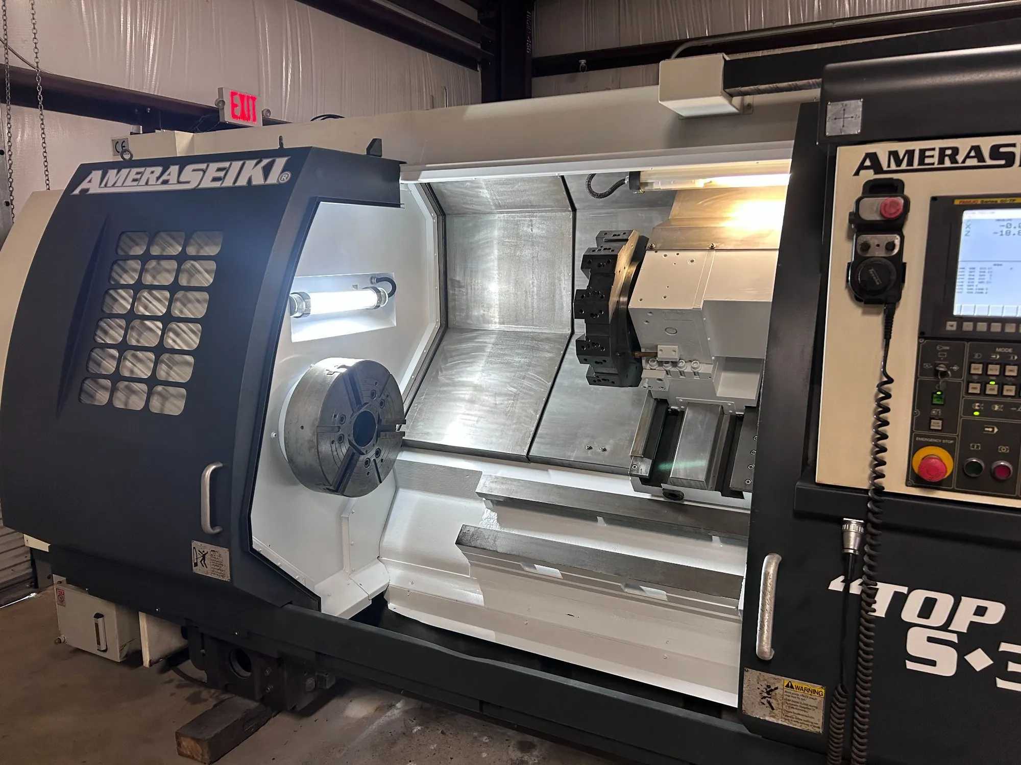 2018 AMERA SEIKI CNC-S36L LATHE, 35 HP, 19.6" DIA, 1200 RPM, 220V 3-PHASE - CNC LATHES