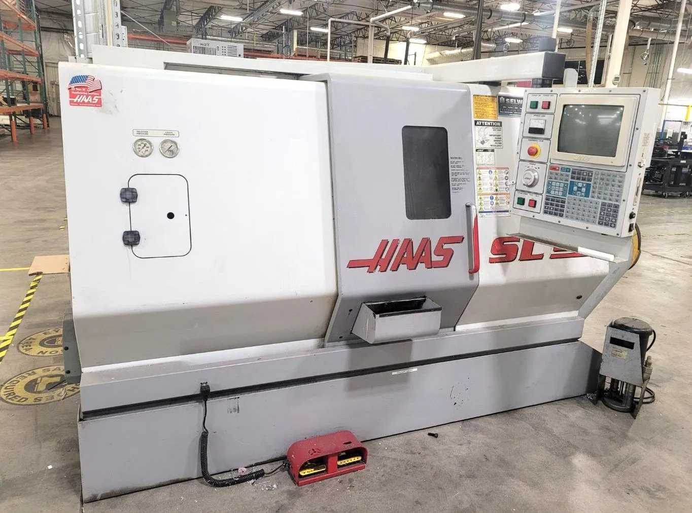 1999 HAAS SL-20T CNC LATHE, 8-INCH CHUCK, 10.3-IN DIAMETER, 20-IN LENGTH, 20 HP, 4000 RPM - CNC LATHES