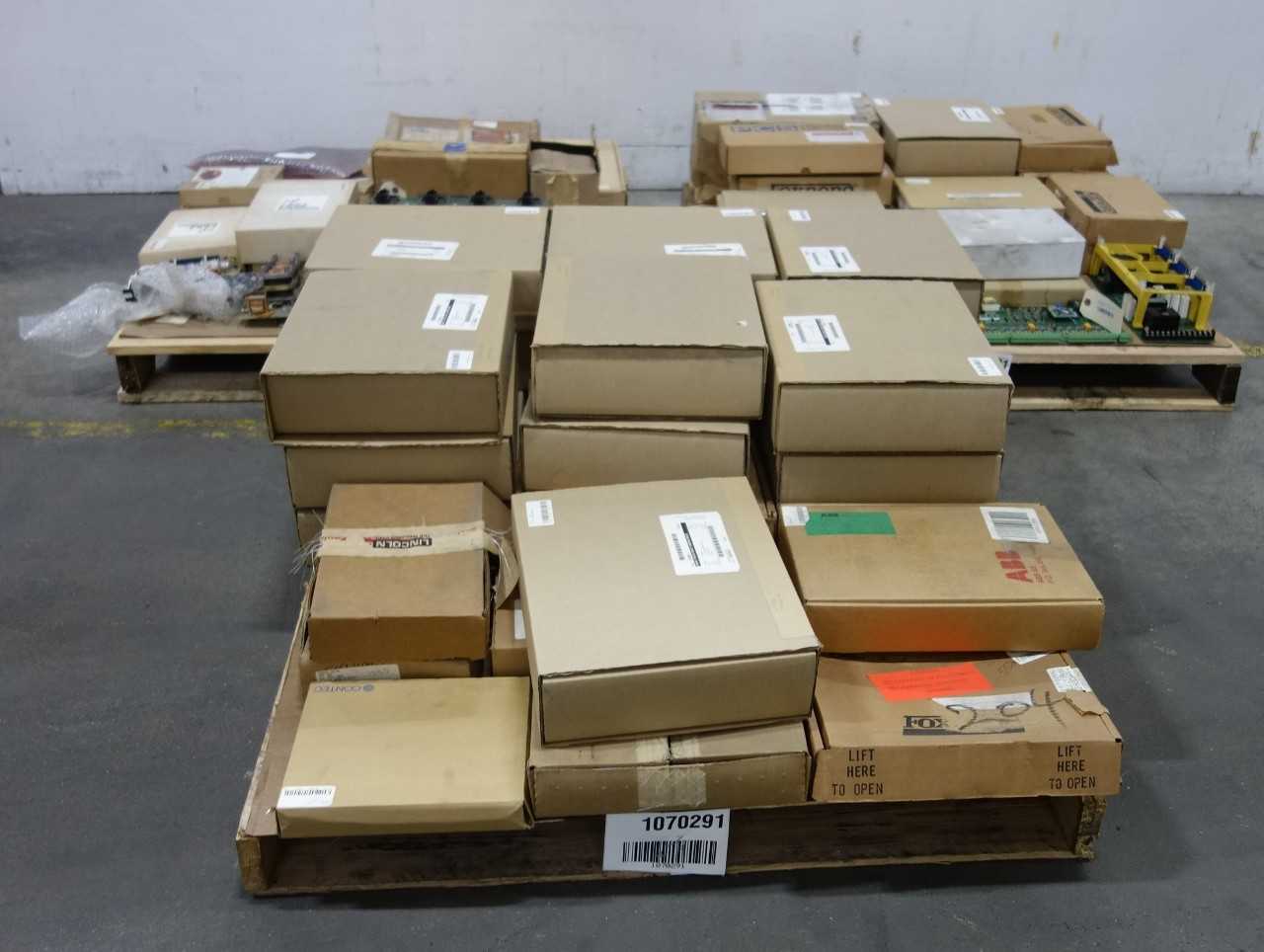 SKU 1070291- 3 PALLETS OF ASSORTED PCB CIRCUIT BOARDS