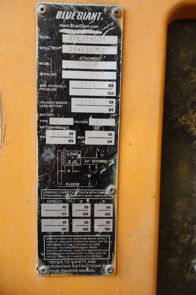 BLUE GIANT XPL30-130 FORKLIFT - undefined