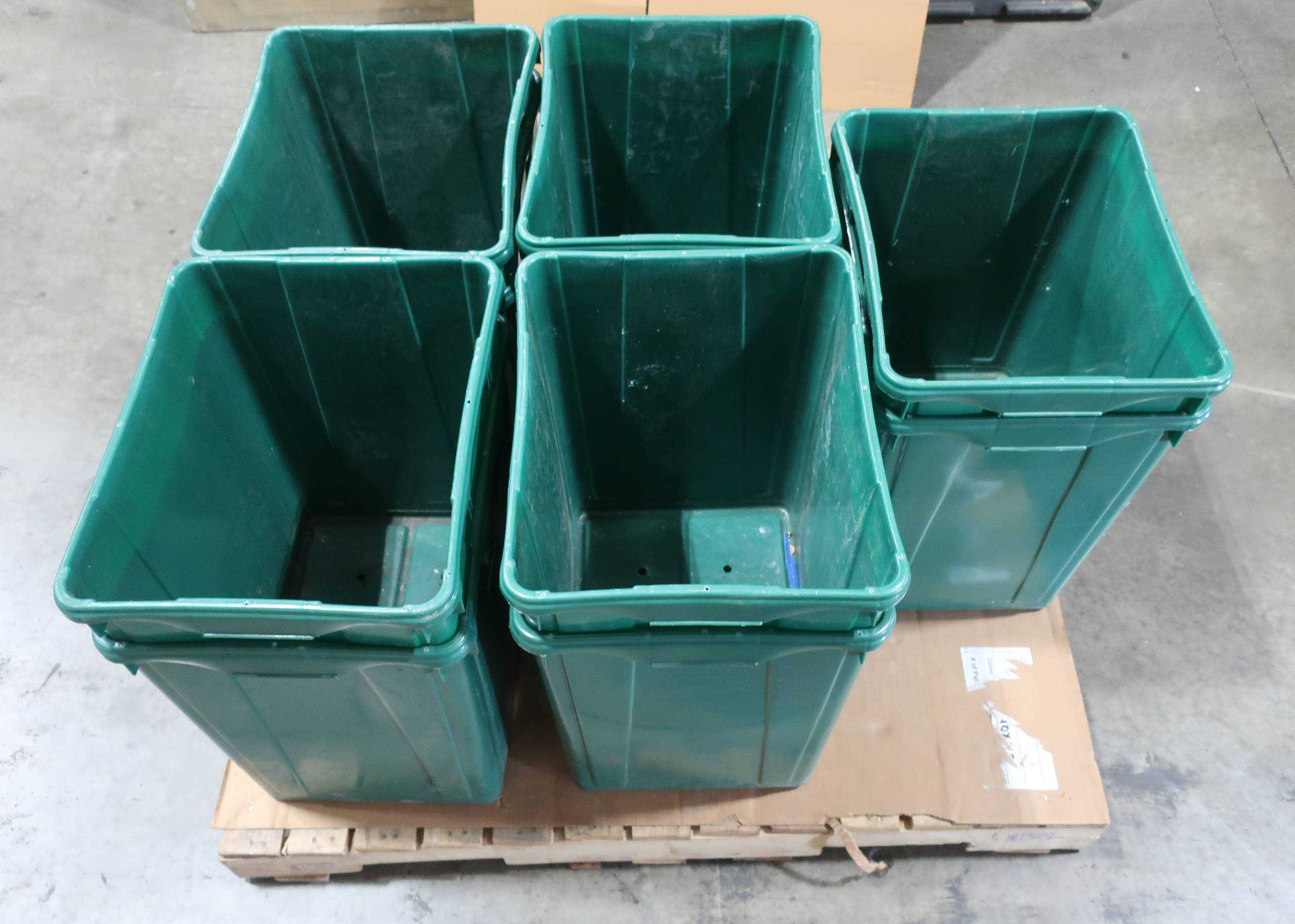 LOT OF 10 ALCOA RECYCLING CONTAINERS - STORAGE BINS