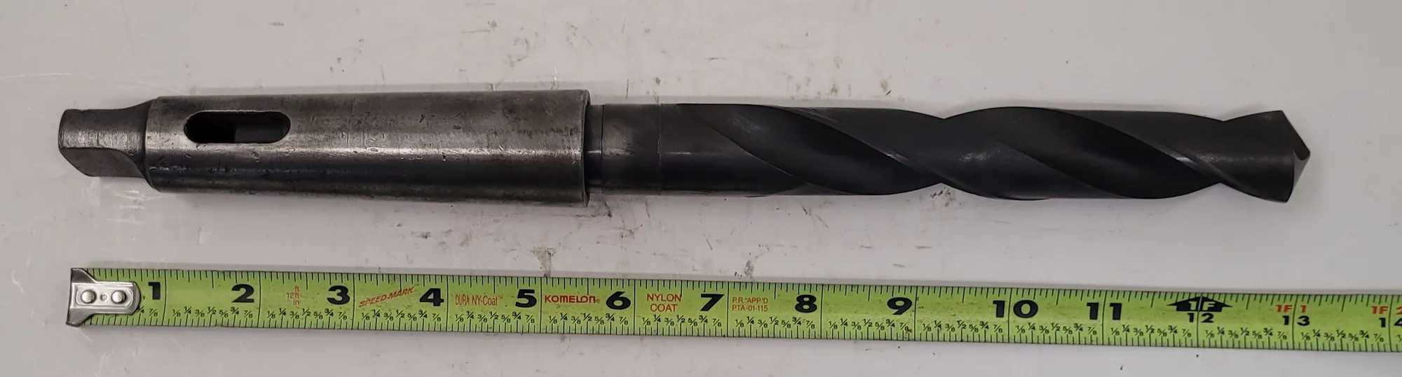 DRILL AMERICA TAPER SHANK DRILL BIT, 1" HSS 3MT W/ MT4 SLEEVE, 2 FLUTES, RIGHT HAND - MACHINE TOOLING