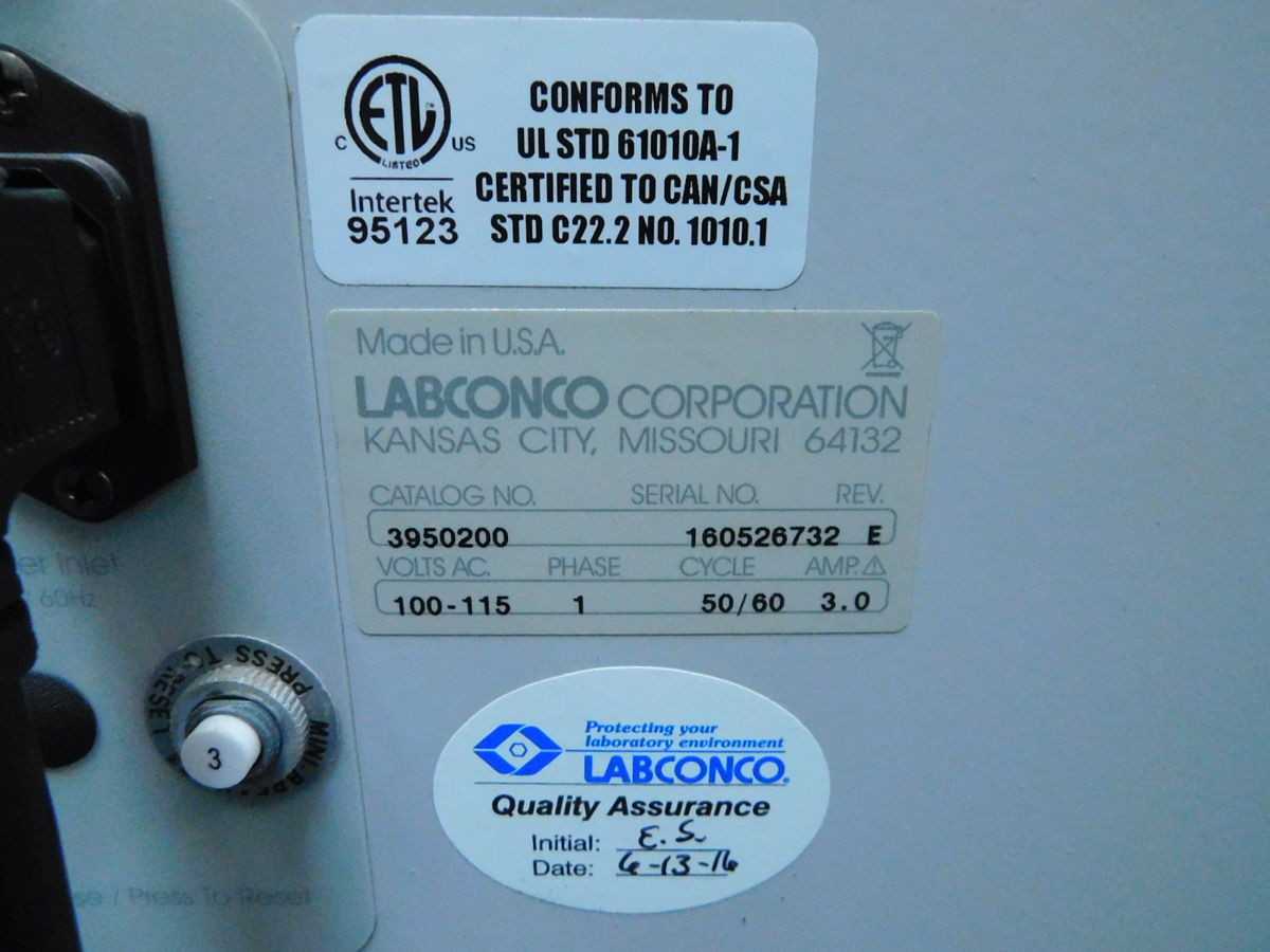 LABCONCO 3950200 FUME EXTRACTOR, 21X23X22 IN INTERNAL, 120V 1PH POWER, 190 LBS WEIGHT, HEPA 99.99% FILTER - FUME HOOD