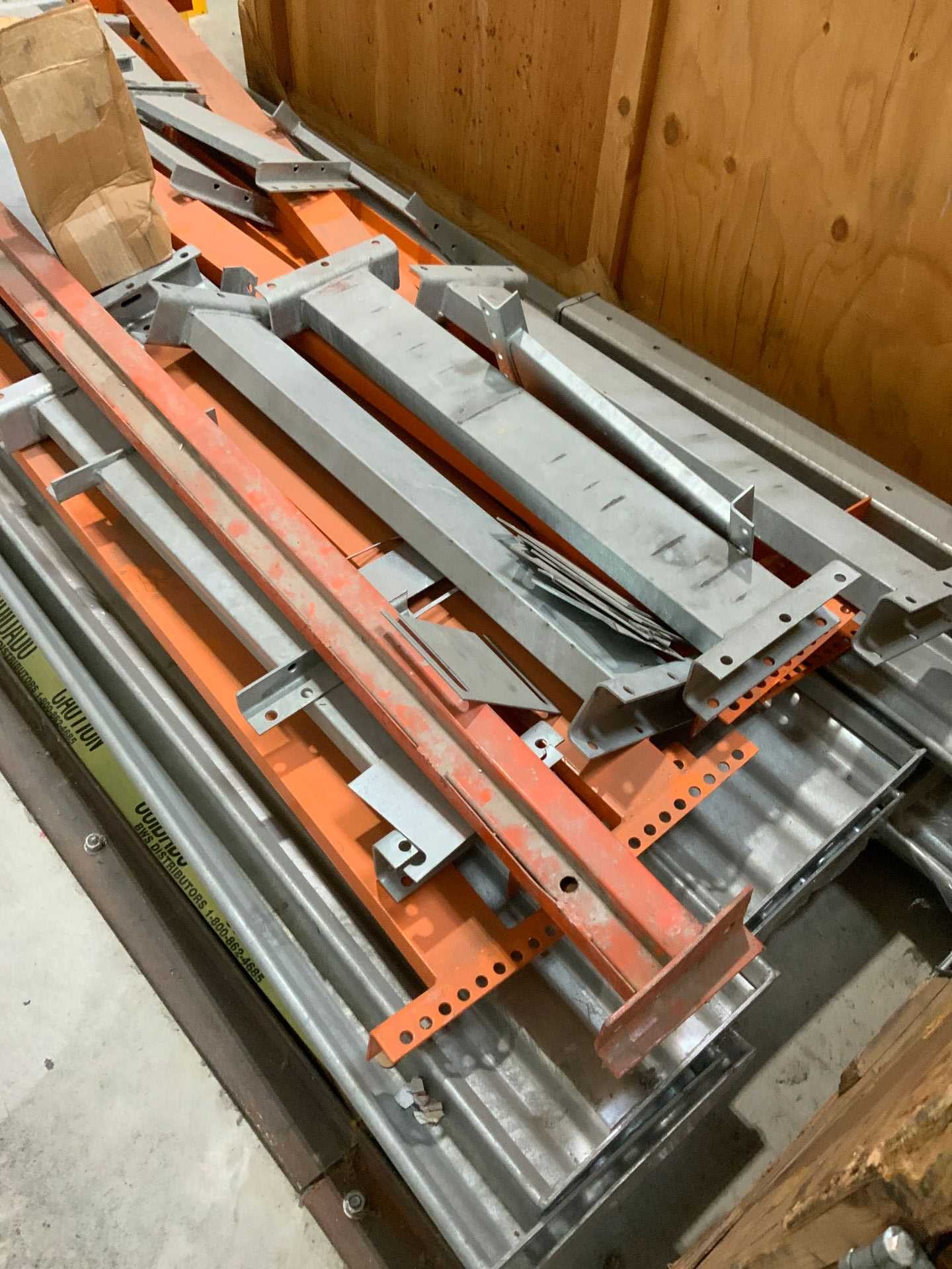 ASSORTED GALVANIZED BEAMS AND RAILS - INDUSTRIAL PARTS
