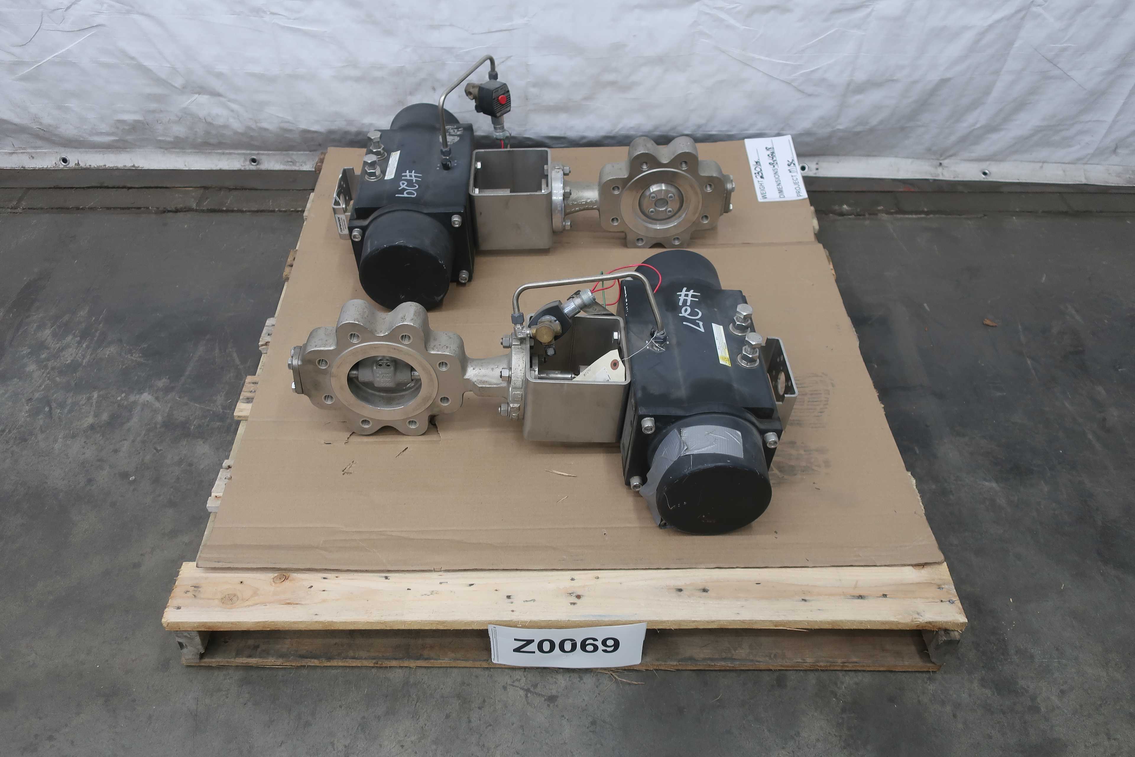 LOT OF 2 VANESSA SERIES 30,000 BUTTERFLY VALVES, 4" - BUTTERFLY VALVE