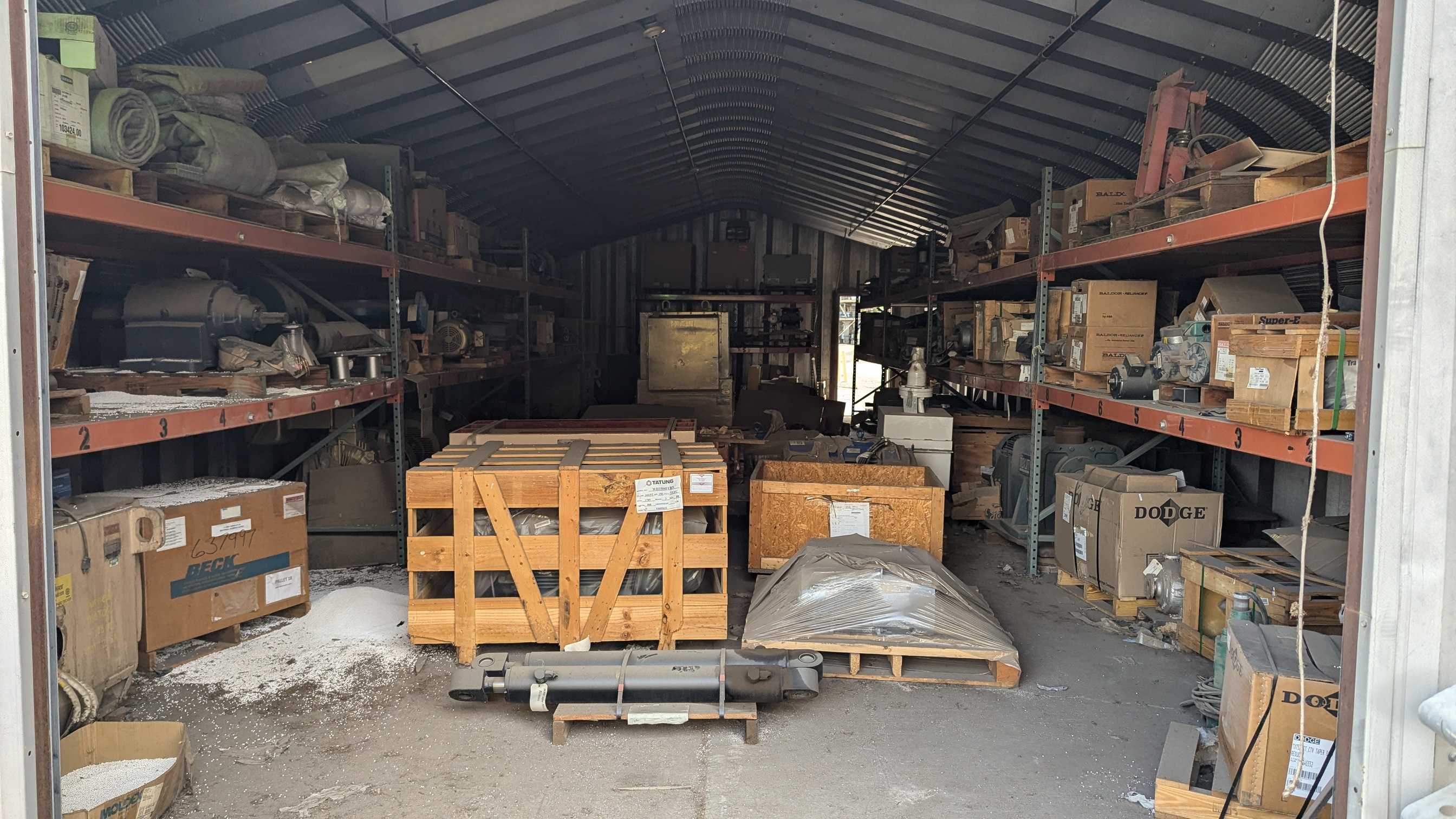 BULK QTY OF CAPITAL SPARE PARTS INCLUDING MOTORS, GEARBOXES - INDUSTRIAL PARTS