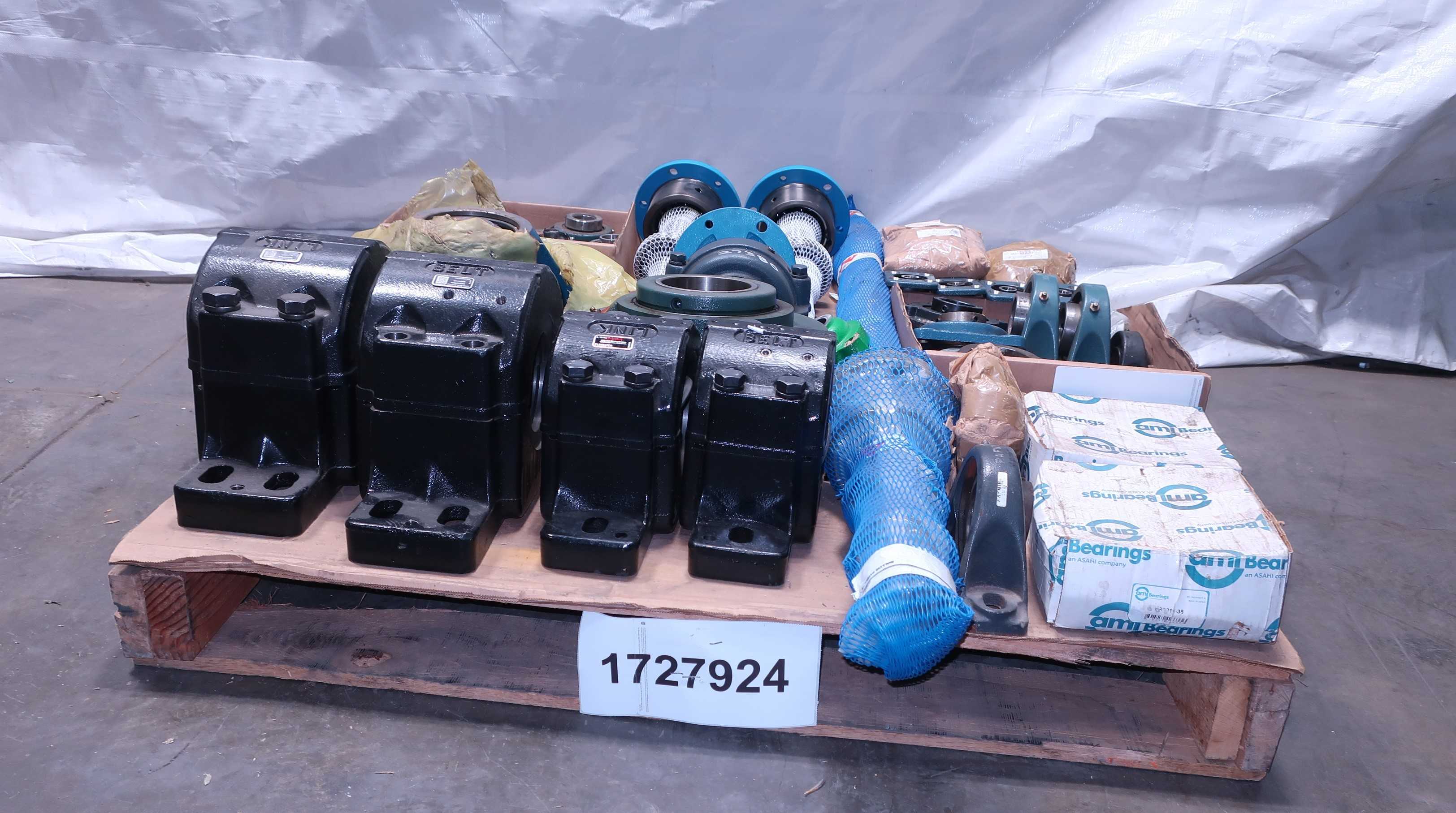 SKU 1727924 - PALLET OF ASSORTED BEARINGS, MOUNTED, HOUSINGS - BEARINGS