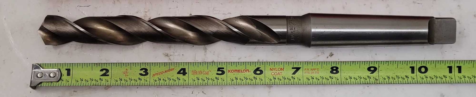 CLEVELAND TWIST DRILL .8095" DRILL BIT - MT3 SHANK, 2 FLUTES - MACHINE TOOLING