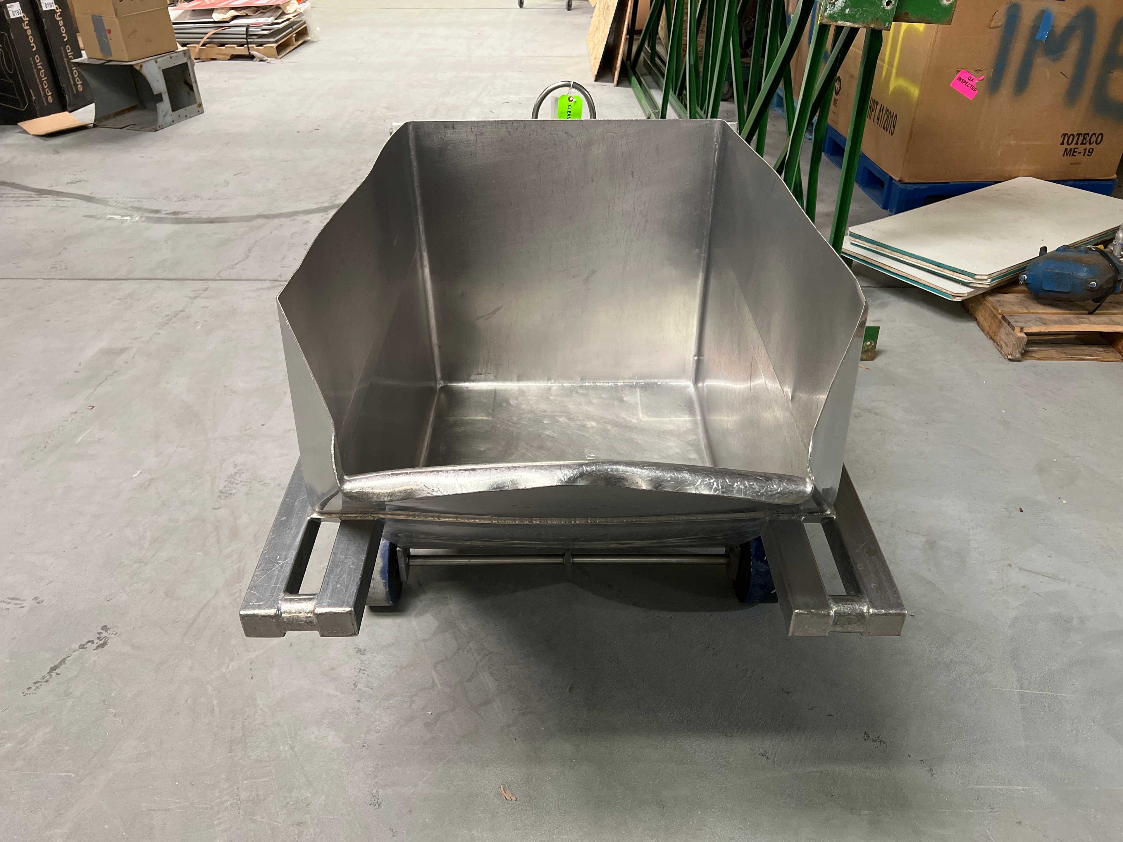 Stainless Steel Dump Cart Hopper - ROLLING CARTS