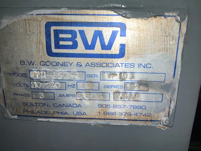 B.W. COONEY & ASSOCIATES INC STN-8500 PACKAGING MACHINERY - undefined