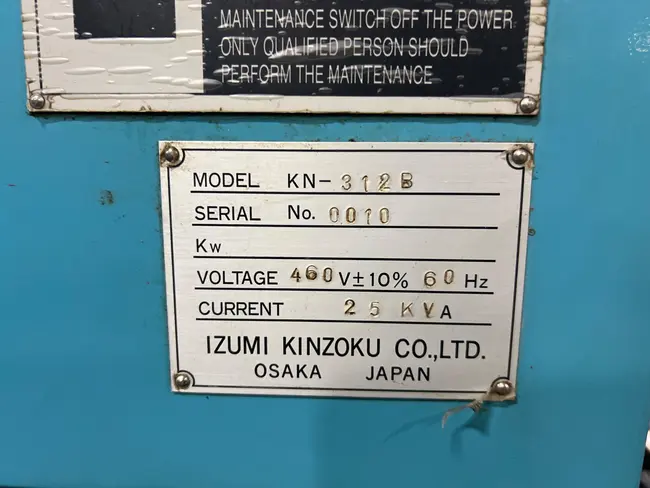 IZUMI KINZOKU KN-312B CYLINDRICAL GRINDER - undefined