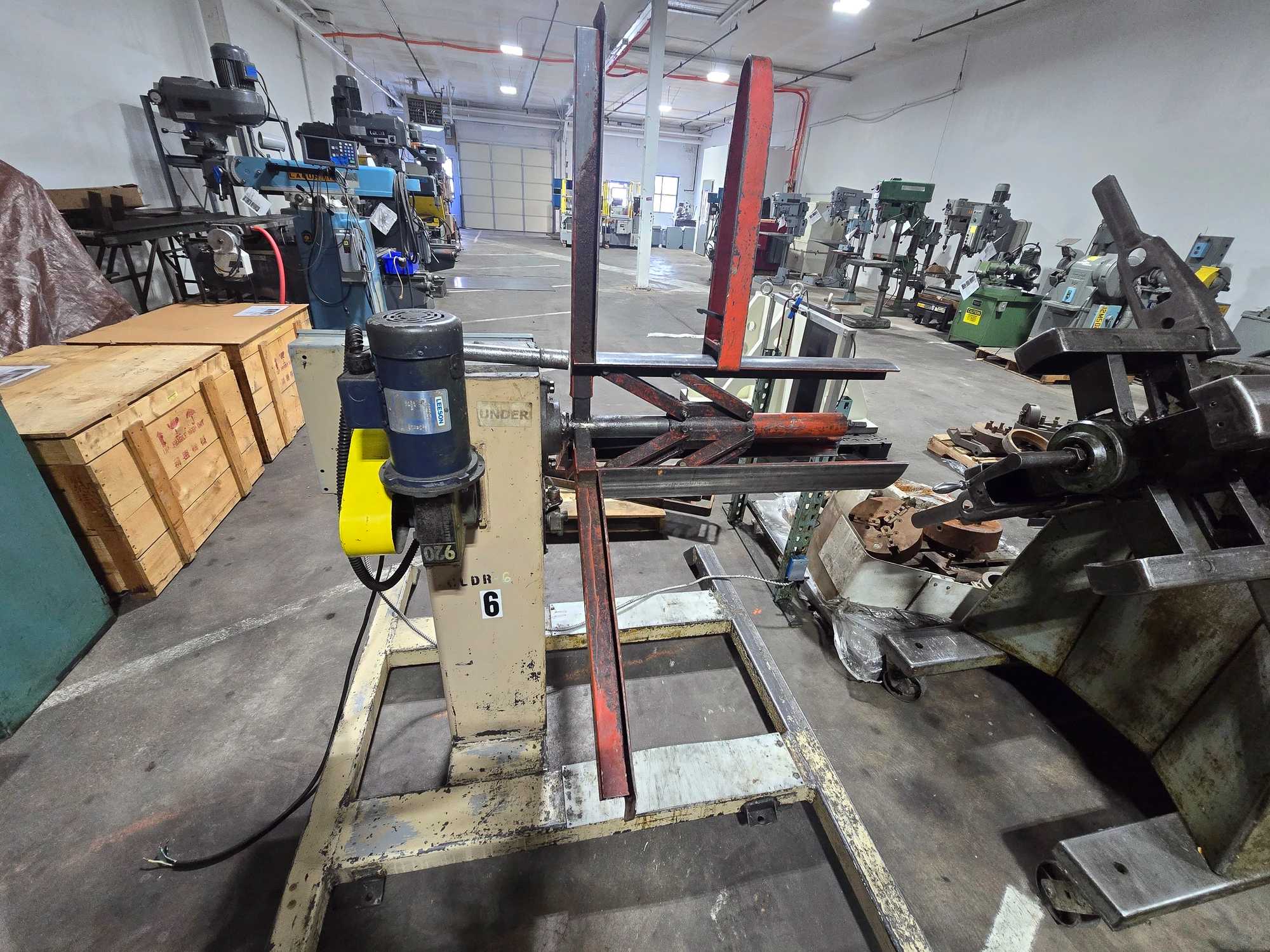 PRESS ROOM EQUIPMENT PR-241500-DCM COIL DISPENSER, 1/2 HP MOTOR, 1500 LB CAPACITY - COIL HANDLING EQUIPMENT