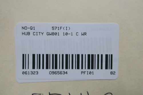 SKU 965634 - HUB CITY 0271-00437 GW801 10-1 C WR RIGHT ANGLE WORM GEAR REDUCER 10:1 - RIGHT ANGLE GEAR REDUCER