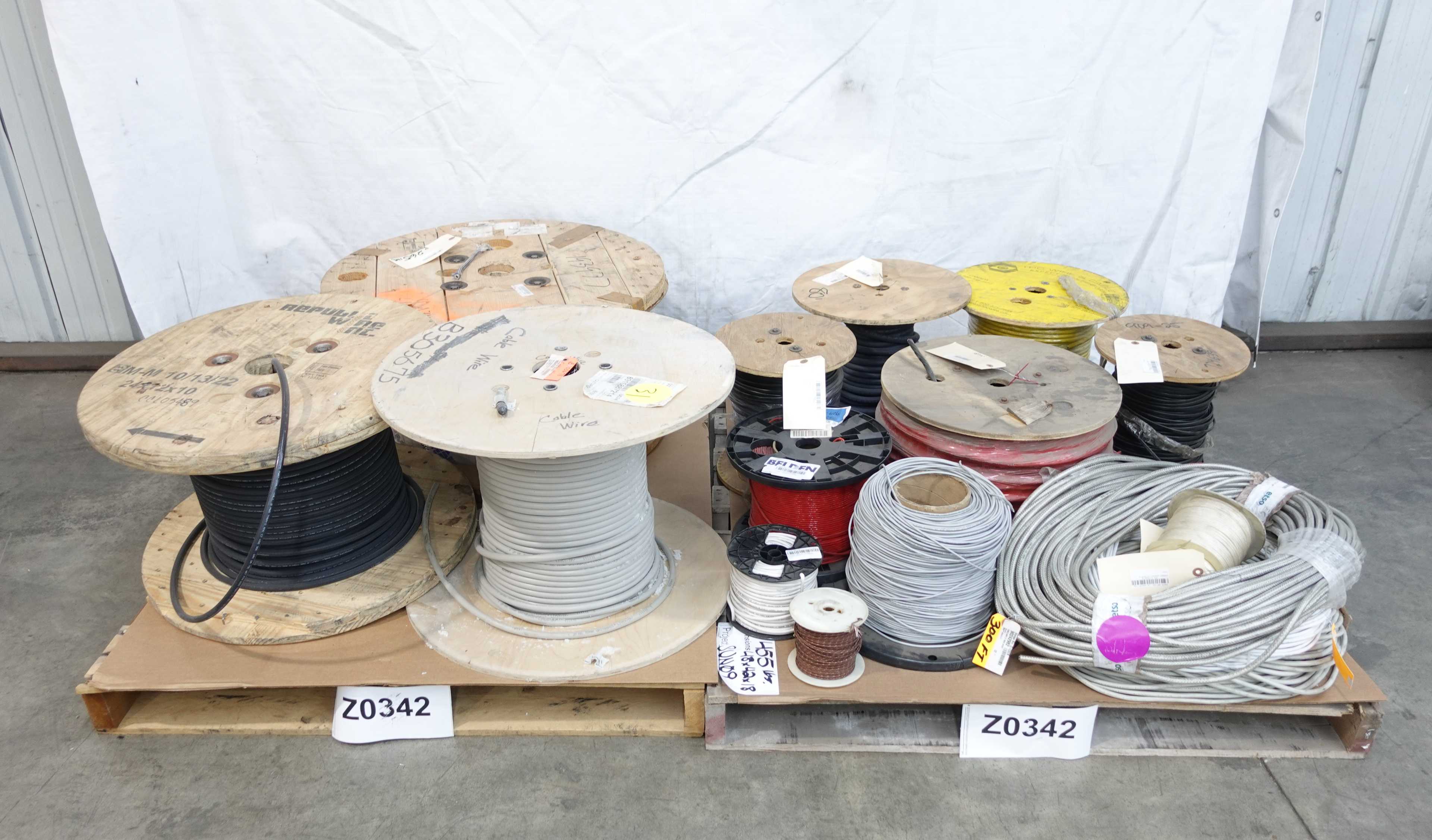 2 PALLETS OF ASSORTED INSULATED WIRE