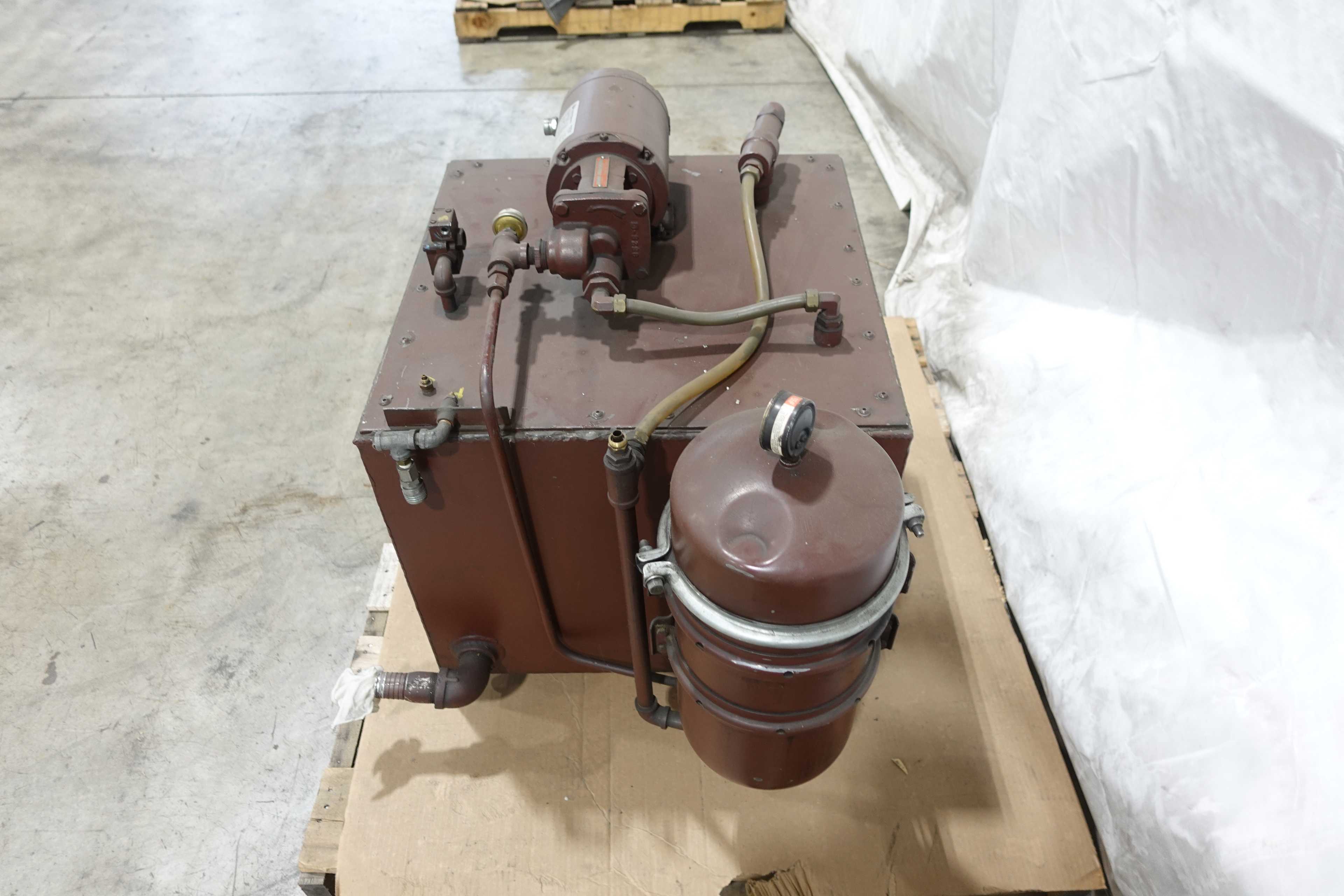 SKU 1724783 - HYDRAULIC TANK SYSTEM, BURKS 3CT6M PUMP, FRANKLIN ELECTRIC 1/3 HP MOTOR - HYDRAULIC PARTS