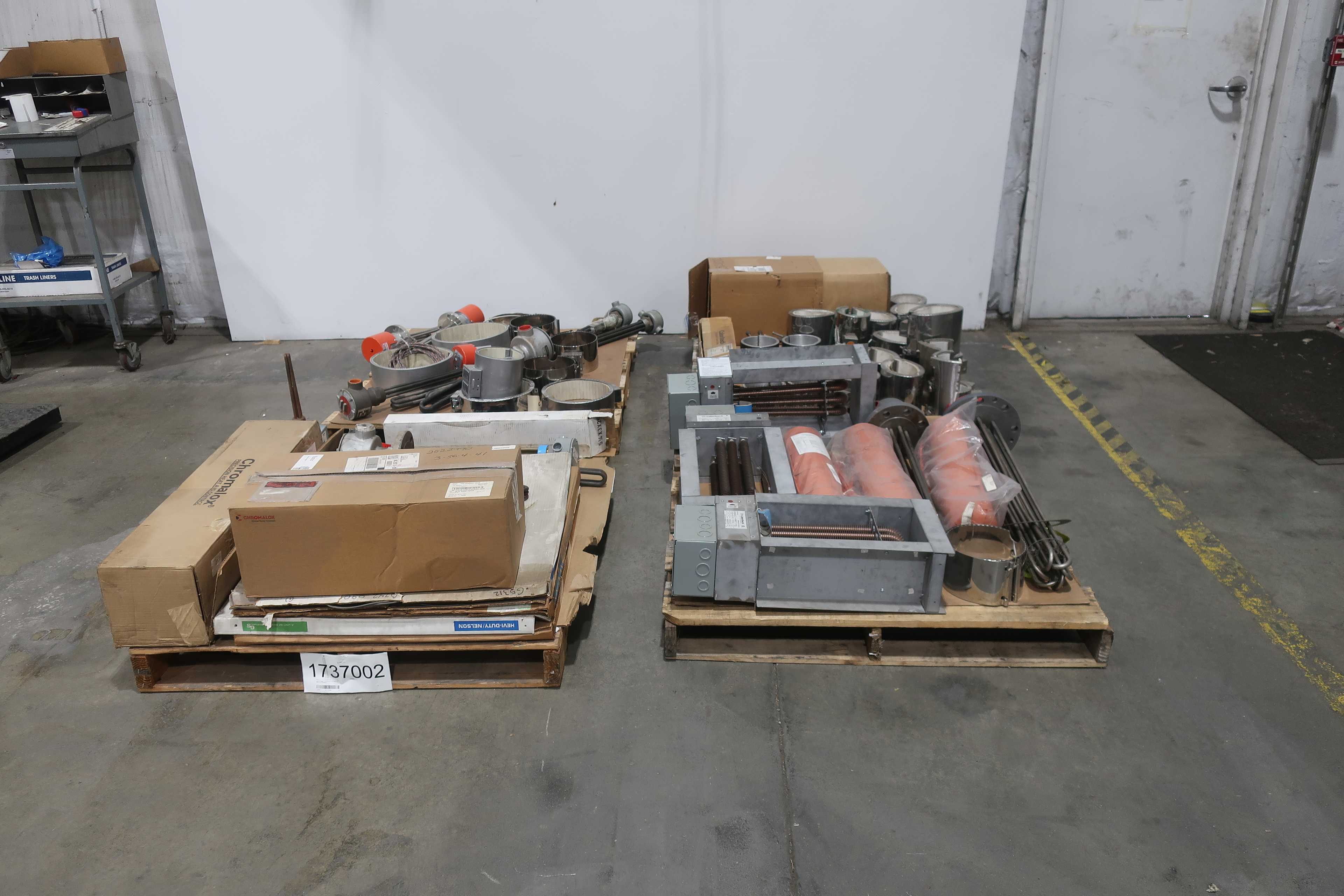 SKU 1737002 - 4 PALLETS OF ASSORTED HEATING ELEMENTS - HEATING ELEMENTS