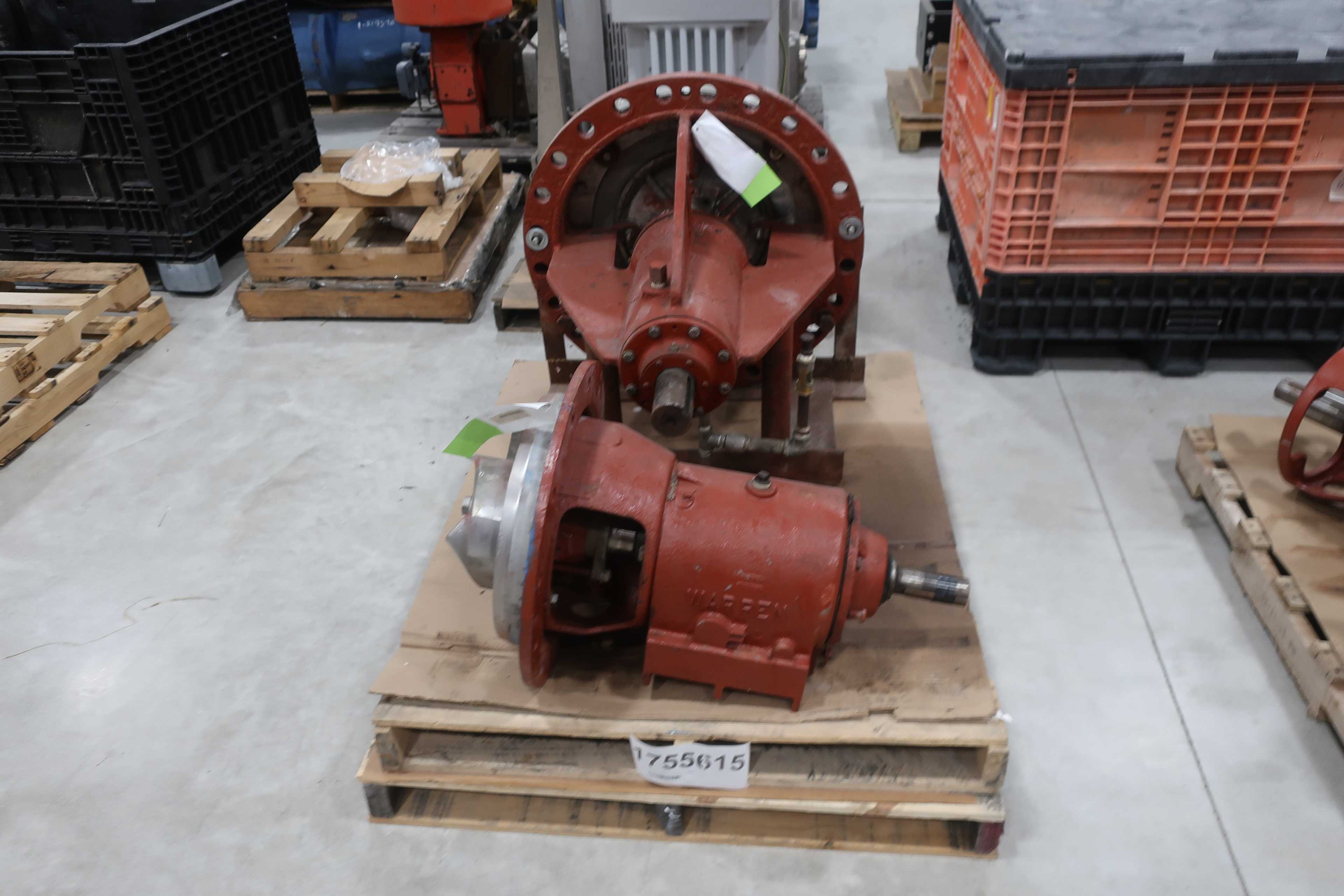 SKU 1755615 - PALLET OF ASSORTED WARREN CENTRIFUGAL PUMPS - CENTRIFUGAL PUMP