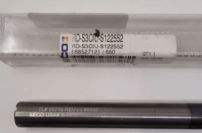 SECO RD-S3CIU-S122552 2 FLUTE CUTTING TOOL, 7.875" OAL, 0.70" SHANK DIA. - MACHINE TOOLING