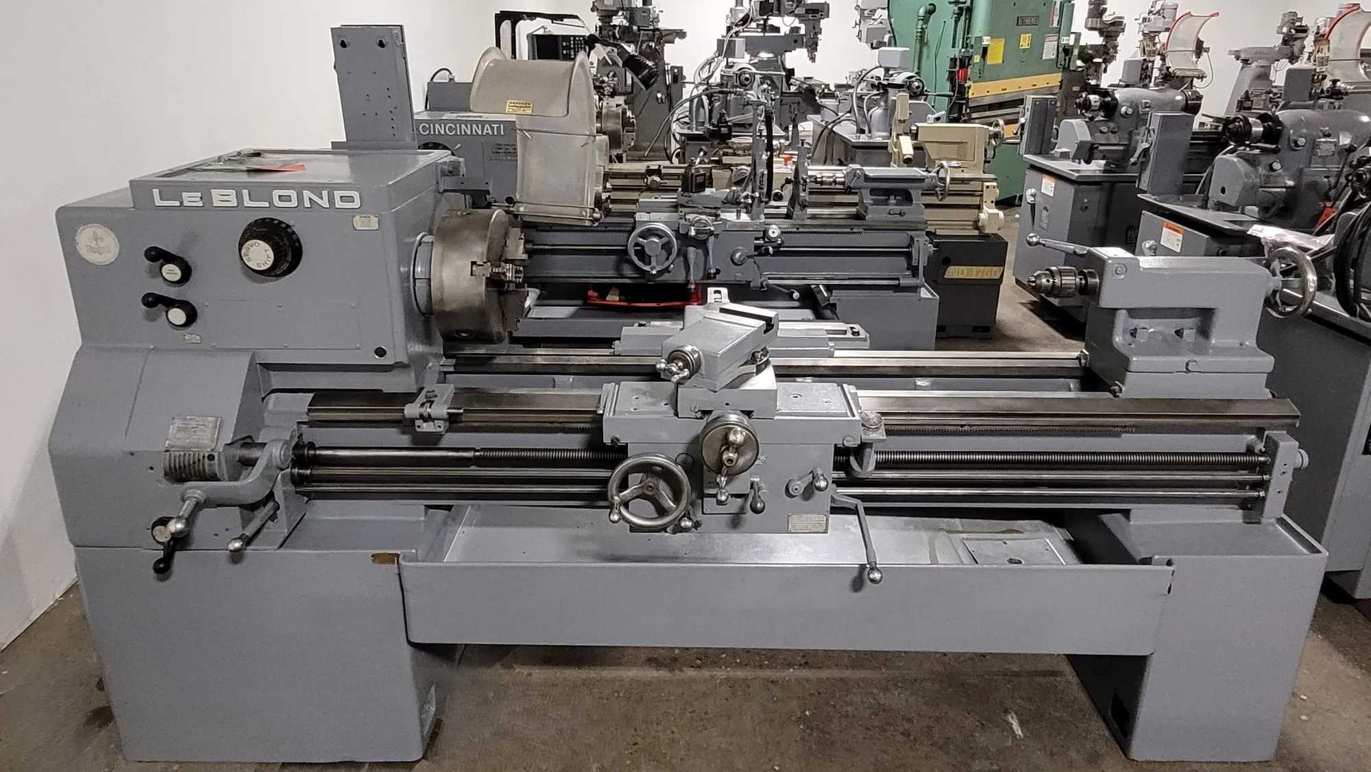 LEBLOND 19 REGAL SERVO SHIFT ENGINE LATHE, 20" X 54" W/TAPER ATTACHMENT, 7.5 HP - MANUAL LATHES