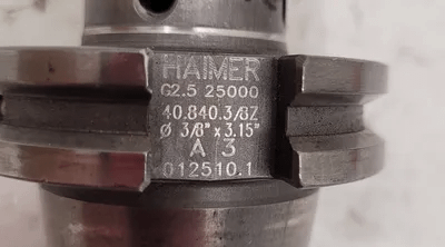 HAIMER 40.840.3/8Z - 3/8" X 3.15" SHRINK FIT TOOL HOLDER, CV40 TAPER, COOLANT THROUGH - MACHINE TOOLING