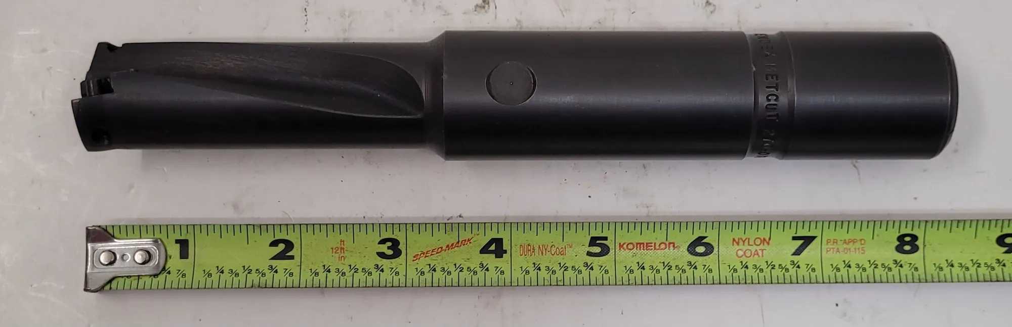 KENDEX METCUT 270-0112 INDEXABLE CARBIDE COOLANT DRILL 1-1/4" SHANK 1-1/8" DIA. 8.125" OAL - MACHINE TOOLING