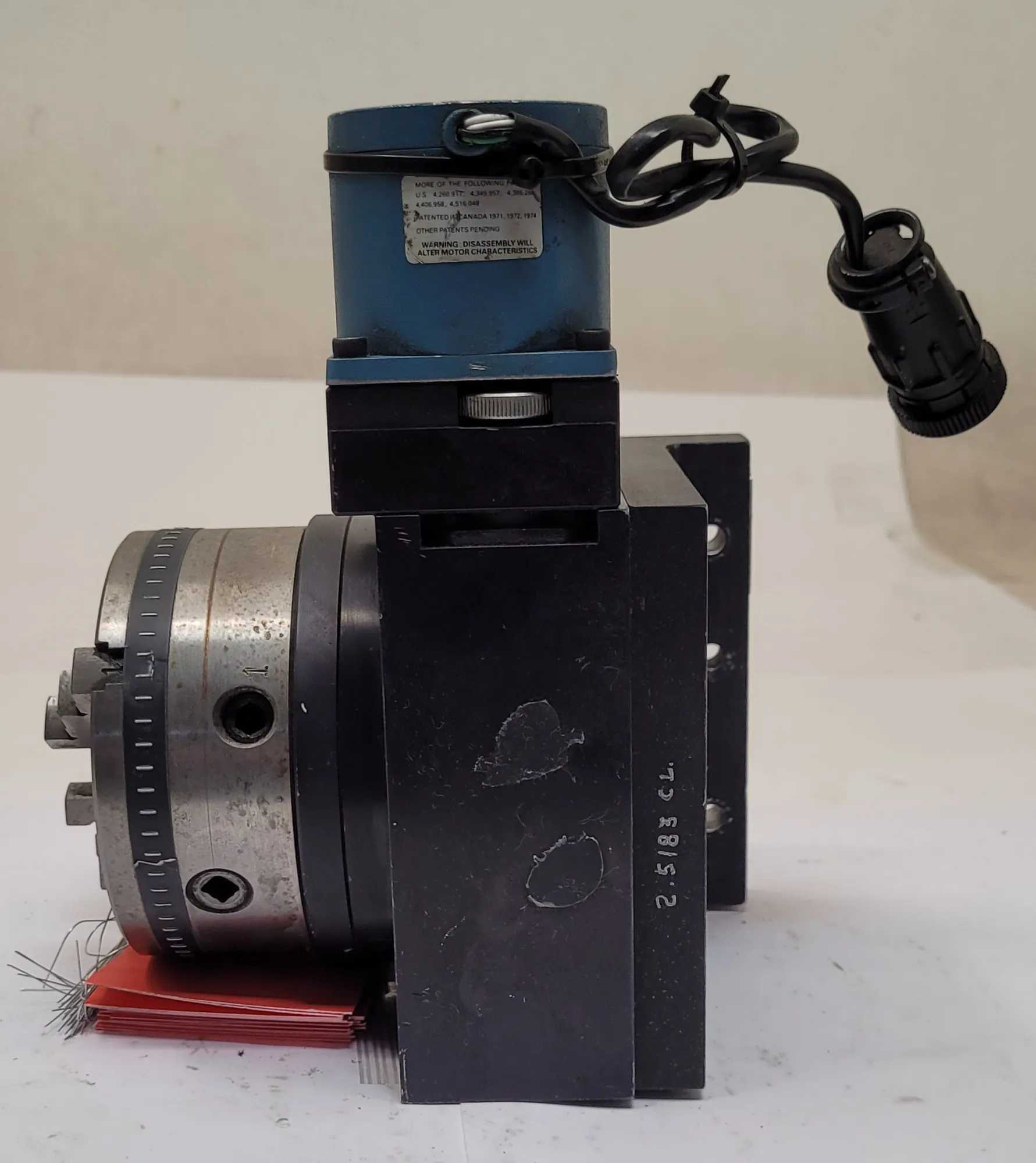 OGP MICROTHETA ROTARY MODEL 52 5006 W/ 4-INCH BUCK CHUCK - 3 JAW - MACHINE TOOLING