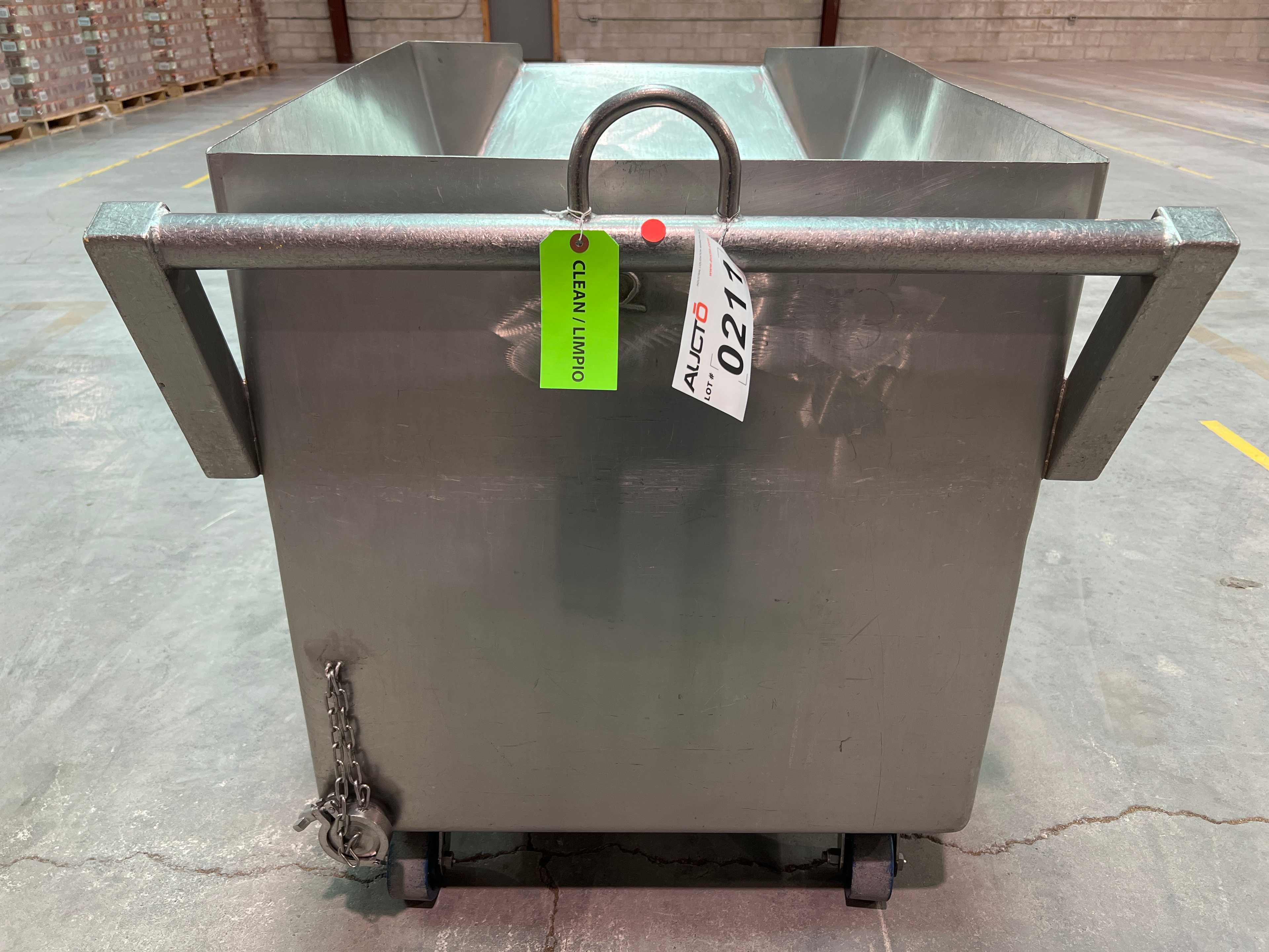 Stainless Steel Dump Cart Hopper - ROLLING CARTS
