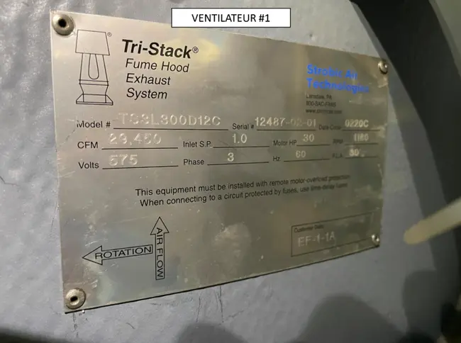 QTY: 2 STROBIC AIR TS3L300D12 30,000 CFM 30HP EXHAUST FANS - undefined