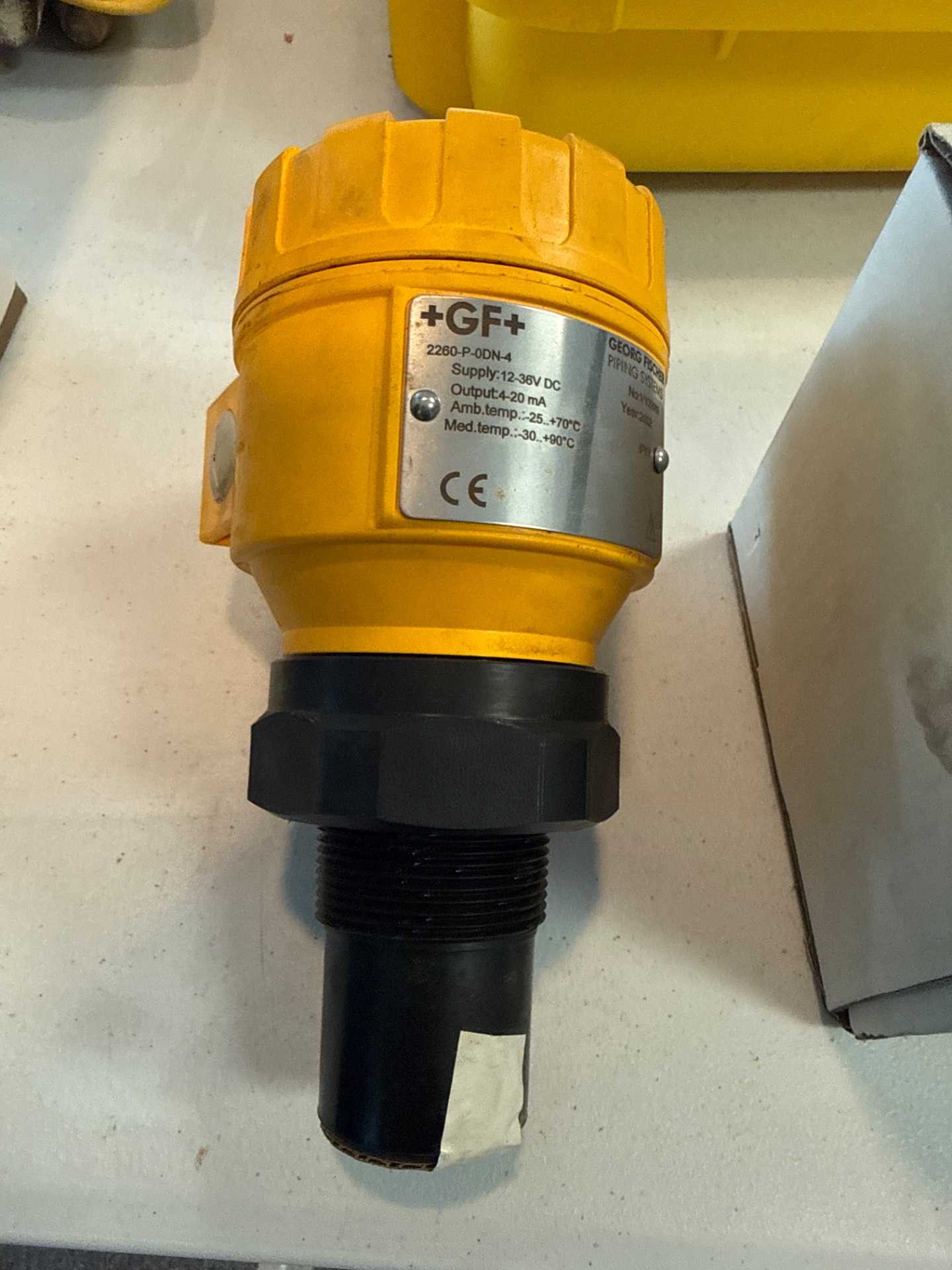 2022 GEORG FISCHER 2260-P-0DN-4 ULTRASONIC LEVEL TRANSMITTER 4-20MA, 12-36VDC, IP67 - LEVEL TRANSMITTER