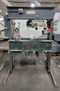 DAKE 5-075 ELEC-DRAULIC I H-FRAME PRESS, 75-TON, 2 HP, 10" RAM TRAVEL, 44" BETWEEN UPRIGHTS - HYDRAULIC PRESSES