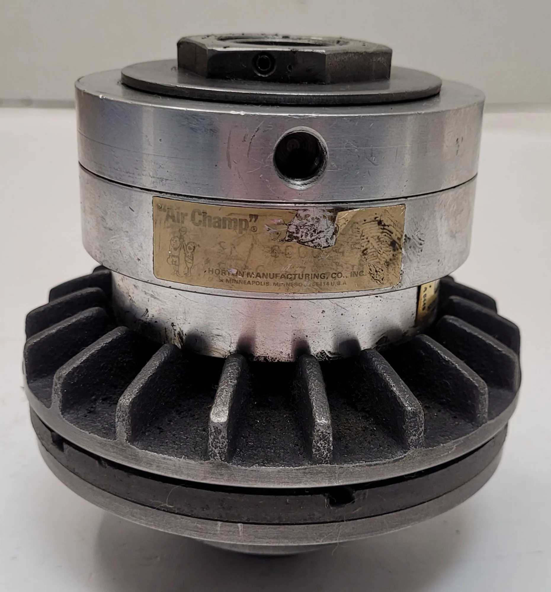 HORTON MANUFACTURING AIR CHAMP CLUTCH, 7/8" ID, 1-3/8" OD, 80 PSI, 1800 RPM, 4.75" H, 4.5" D - MACHINE TOOLING