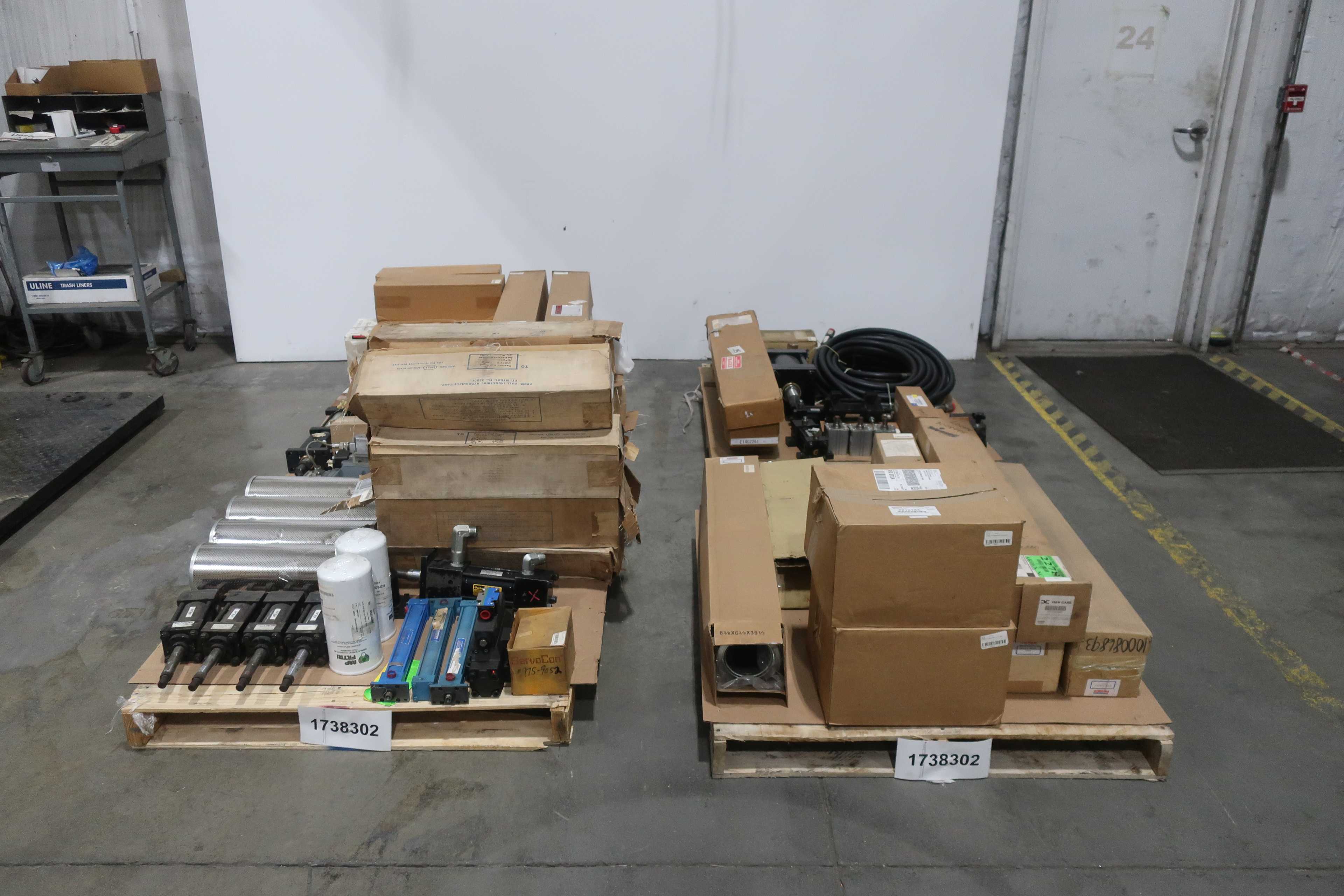 SKU 1738302 - 4 PALLETS OF ASSORTED HYDRAULICS - HYDRAULIC PARTS