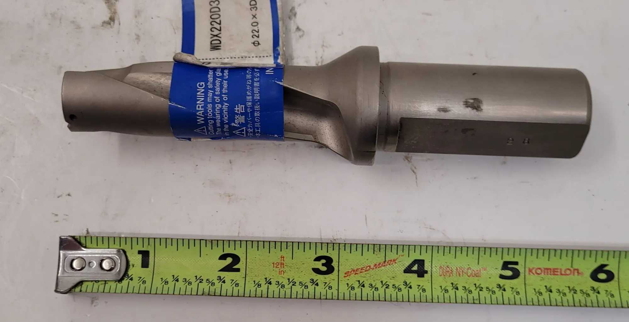 SUMIDRILL WDX220D3S25 INDEXABLE DRILL, 22MM MAX DIA, STRAIGHT-CYLINDRICAL SHANK - MACHINE TOOLING