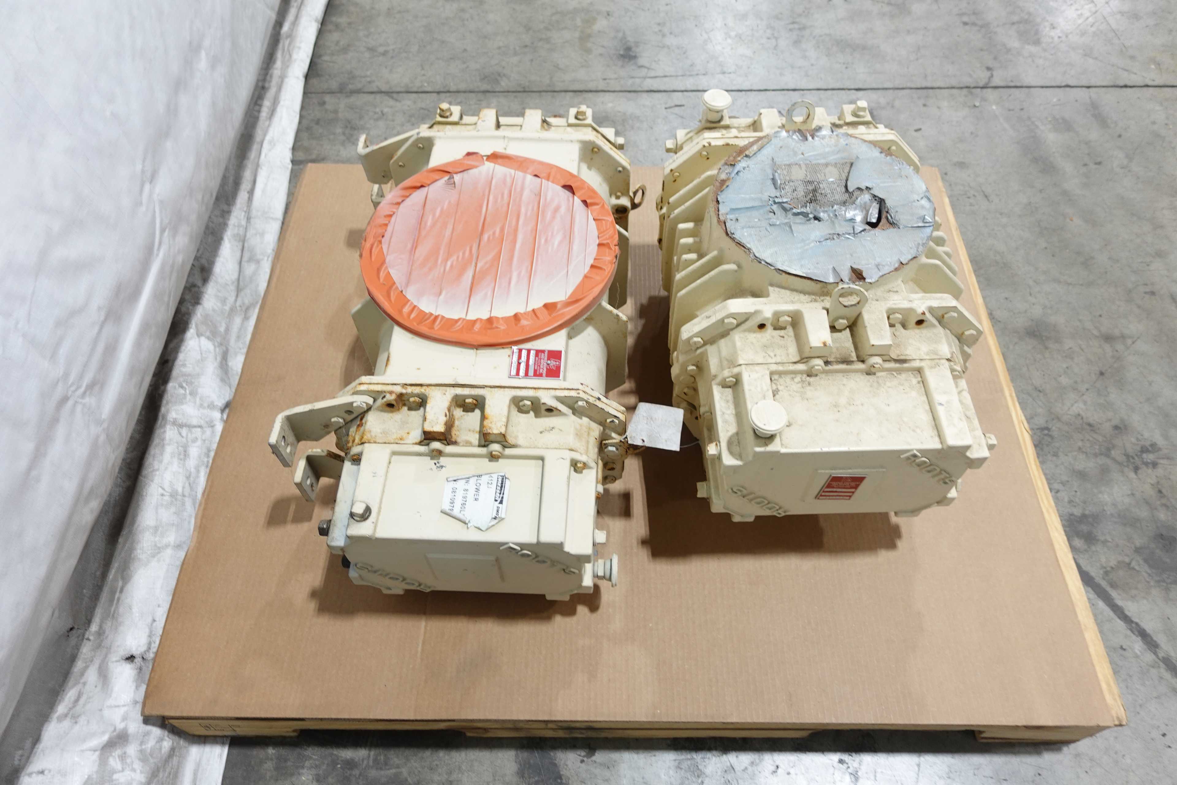 LOT OF 2 ROOTS BLOWERS - ROTARY LOBE BLOWER