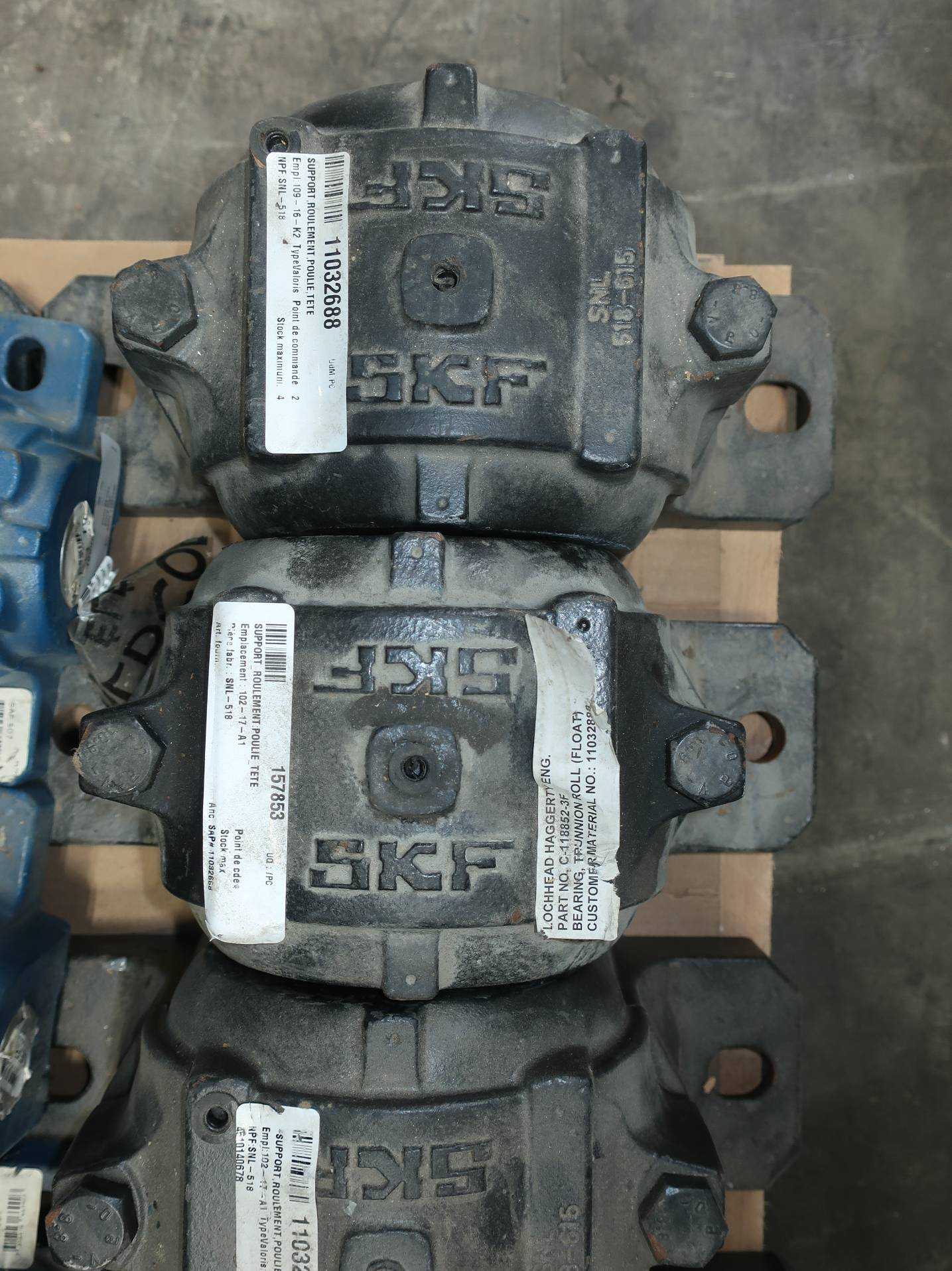 SKU 1761578 - PALLET OF ASSORTED SKF BEARING HOUSINGS - BEARINGS
