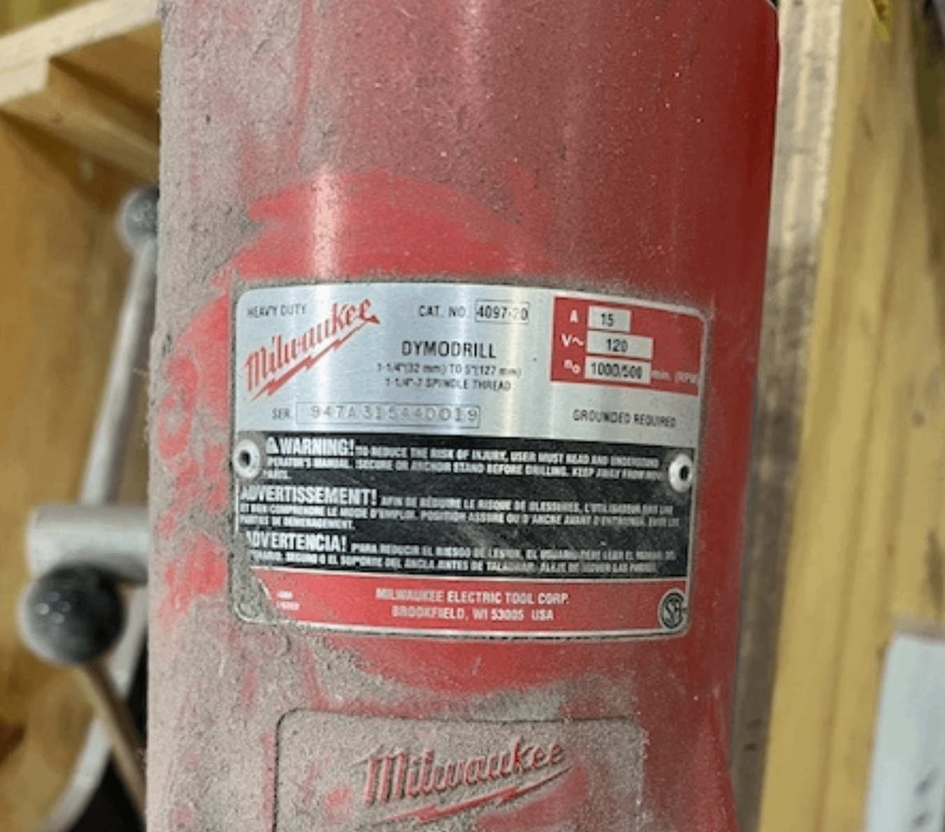 2010 MILWAUKEE 4097-20 DYMODRILL CORE DRILL - DRILLING MACHINES