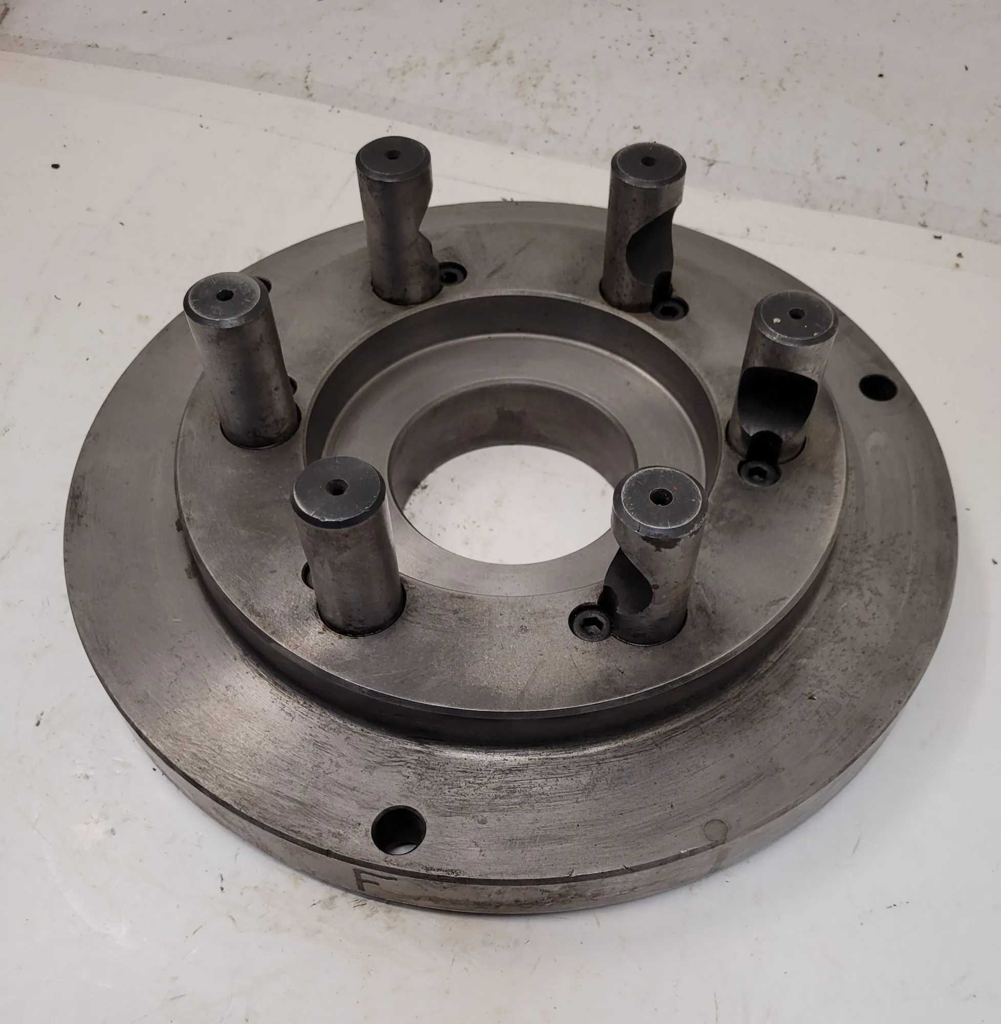 BUCK CHUCK D1-8 LATHE CHUCK MOUNT ADAPTOR - 12IN DIAMETER - MACHINE TOOLING