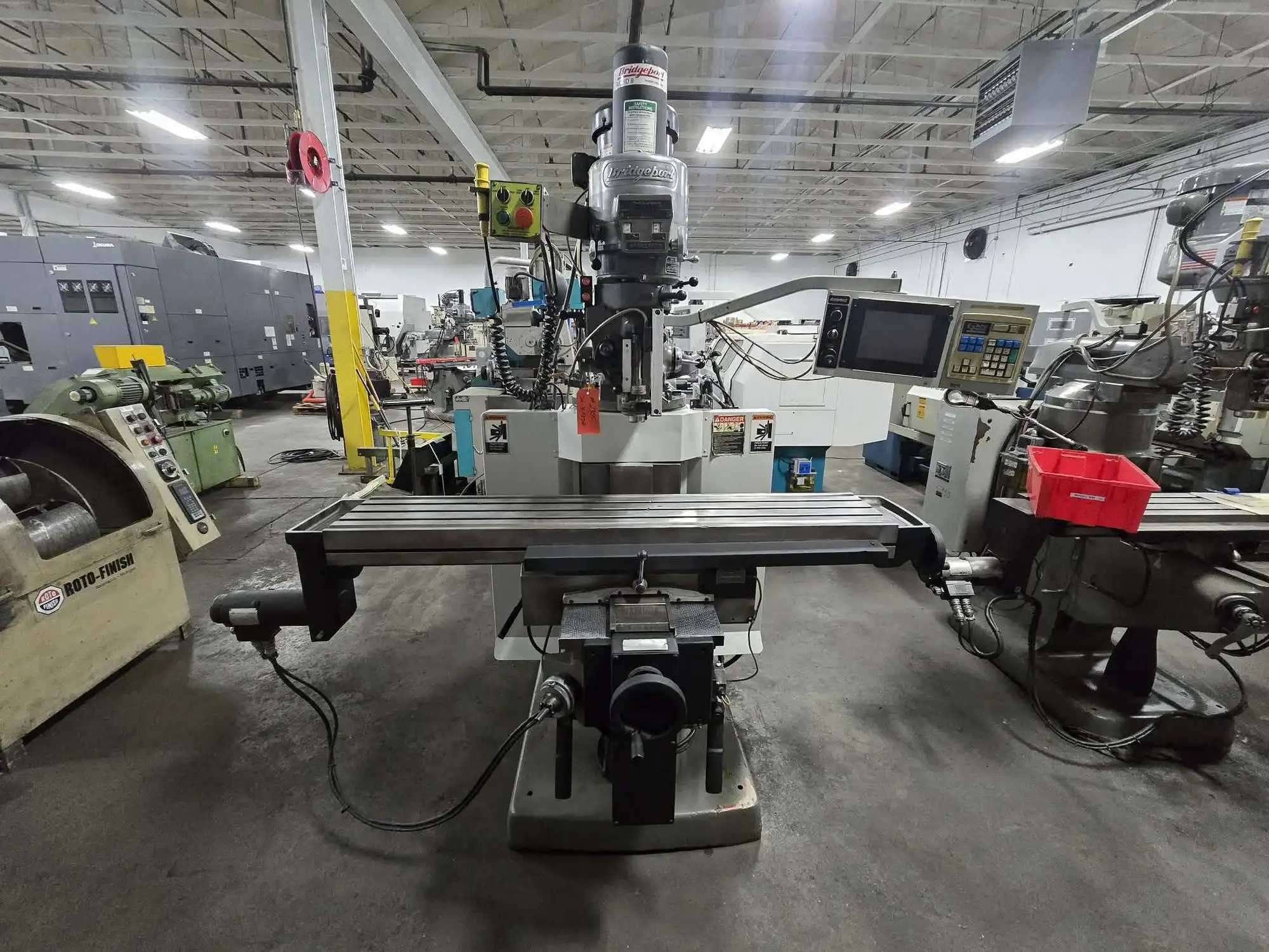 BRIDGEPORT E-Z TRAK SERIES II VERTICAL MILL, 2 HP, 11" X 58" TABLE, CHROME BOX WAYS, 2-AXIS CNC - VERTICAL MILLING MACHINES